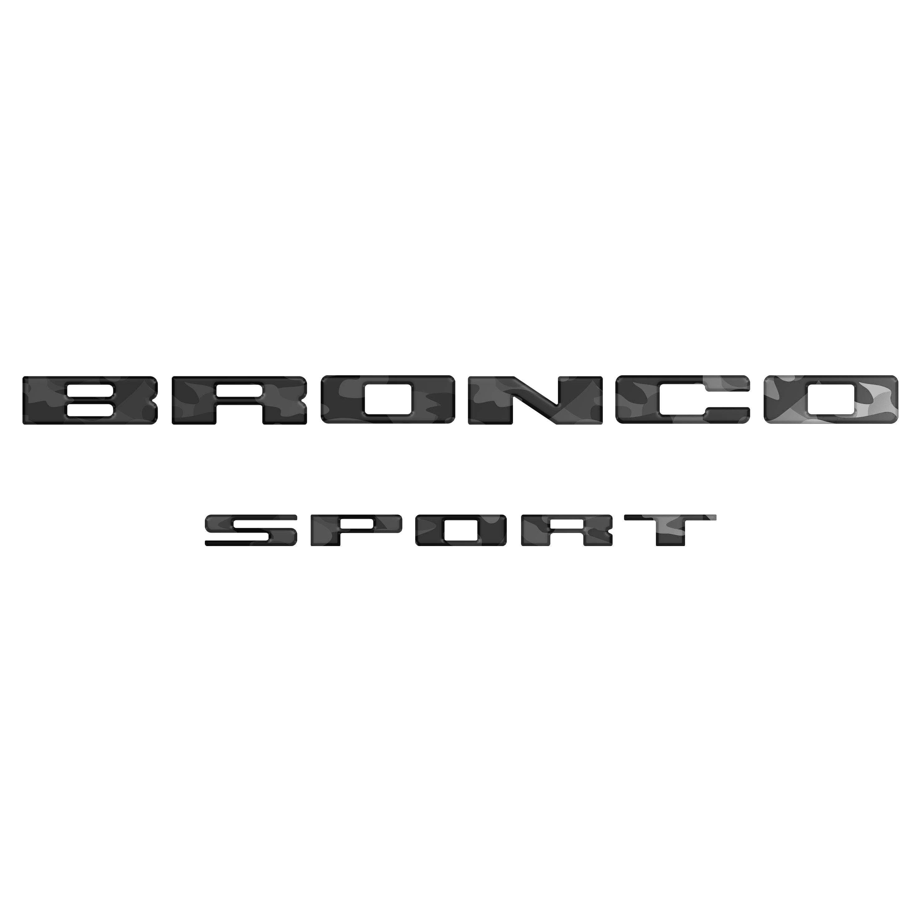 Rear Liftgate Letter Overlays Fits 2021-2026 Ford Bronco Sport