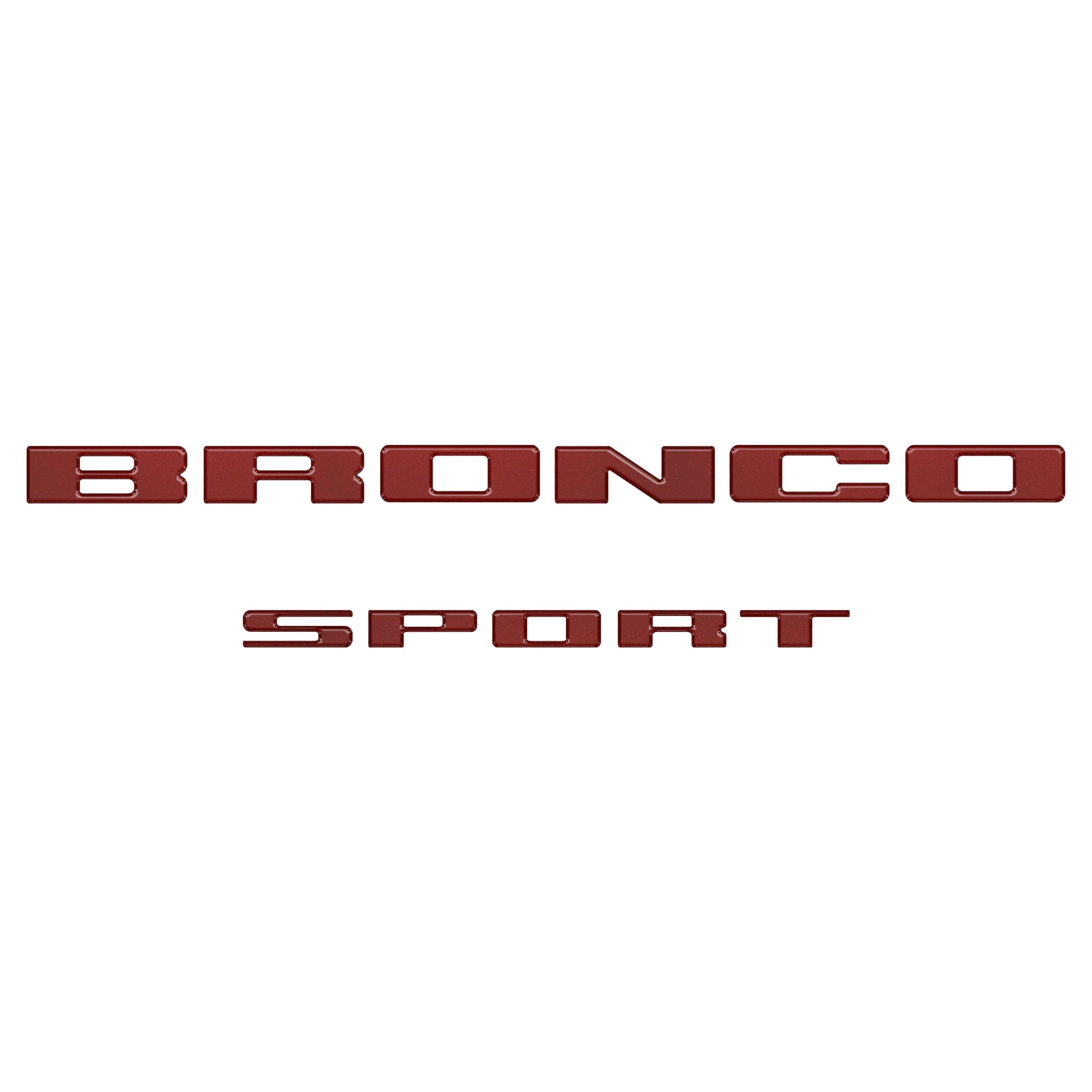 Rear Liftgate Letter Overlays Fits 2021-2026 Ford Bronco Sport