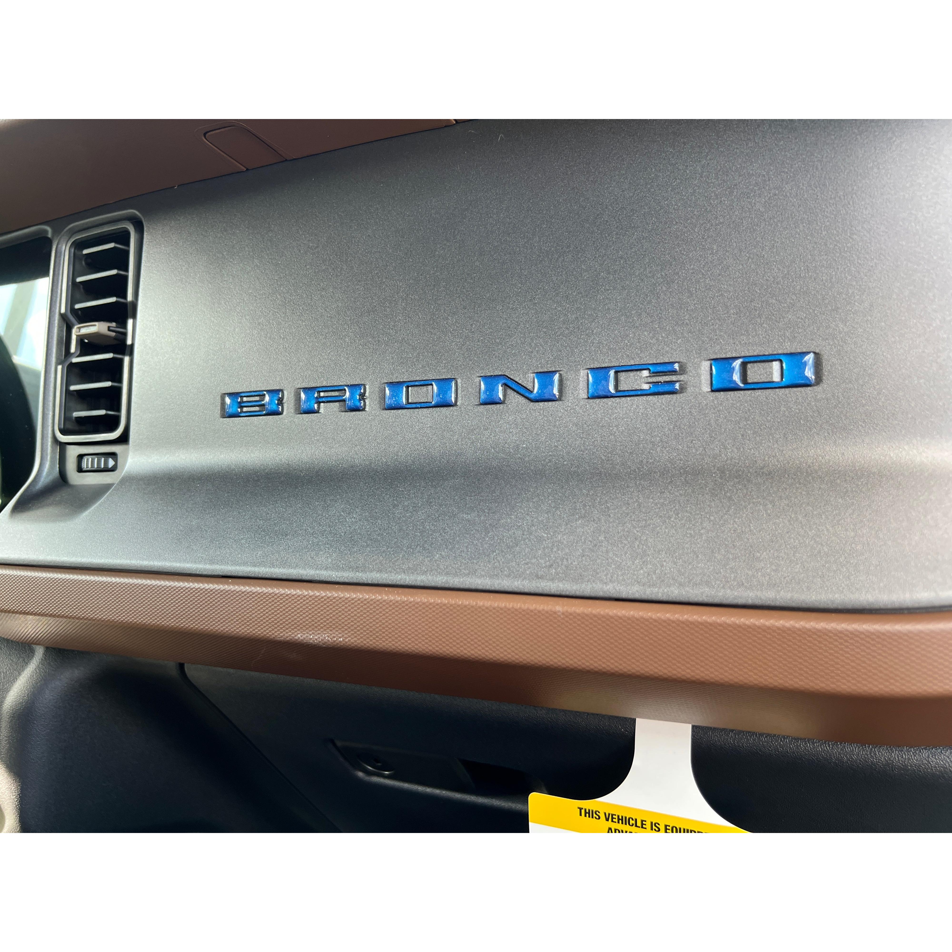 Glove Box Letters Inserts Fits 2021-2026 Ford Bronco