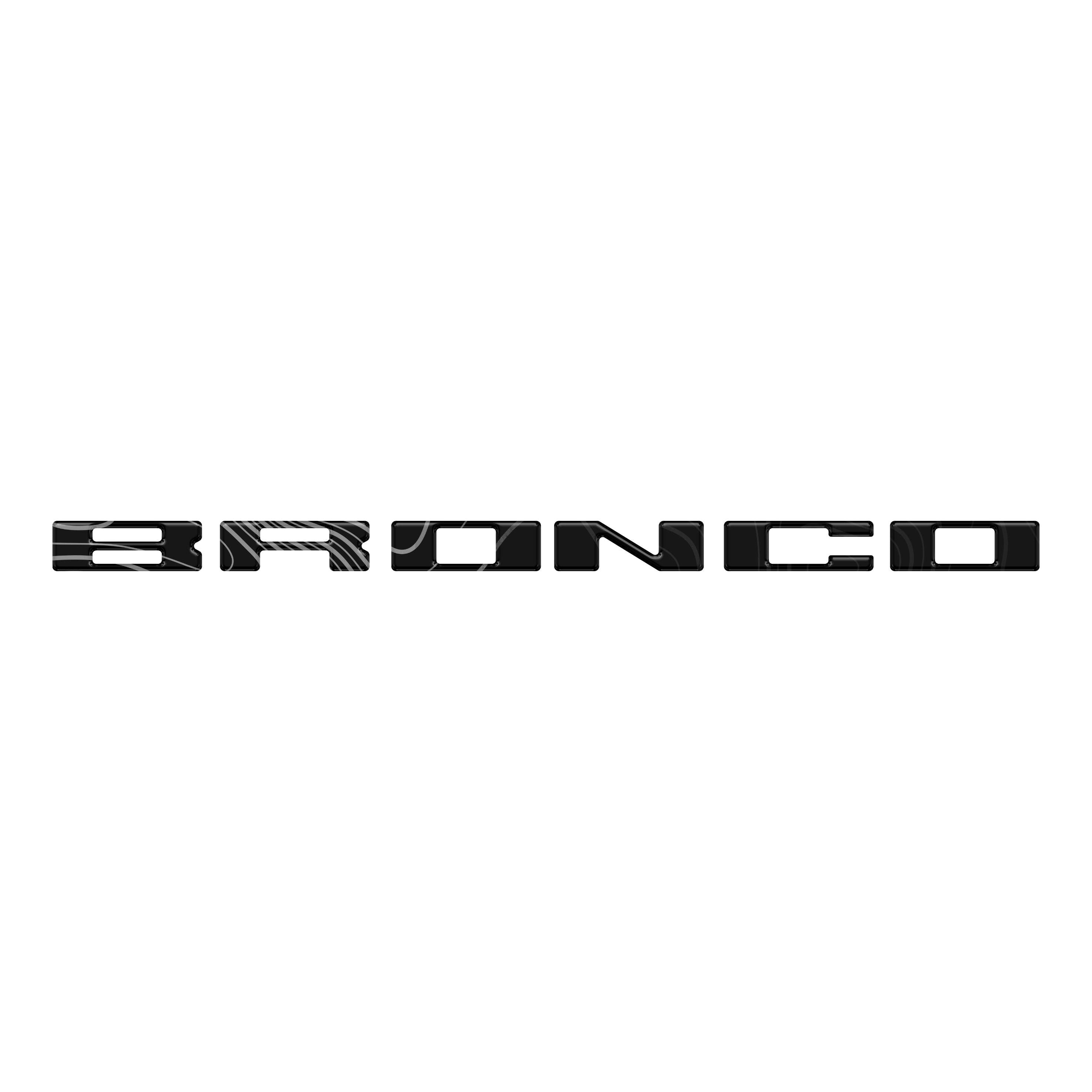 Glove Box Letters Inserts Fits 2021-2026 Ford Bronco