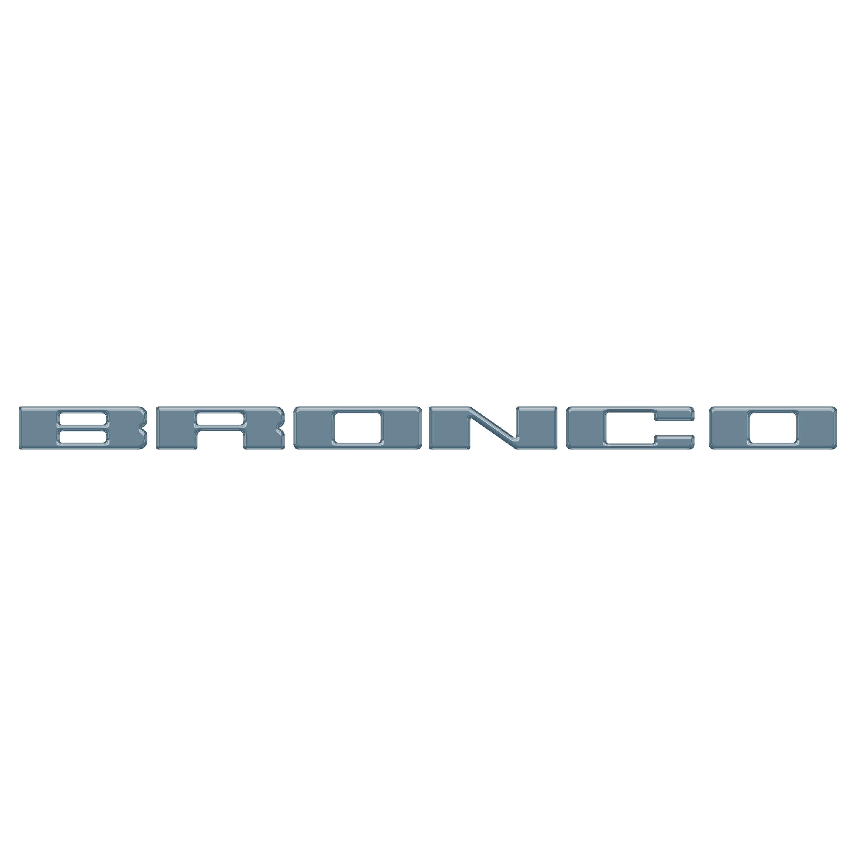 Front Grille Letter Overlays Fits 2021-2026 Ford Bronco