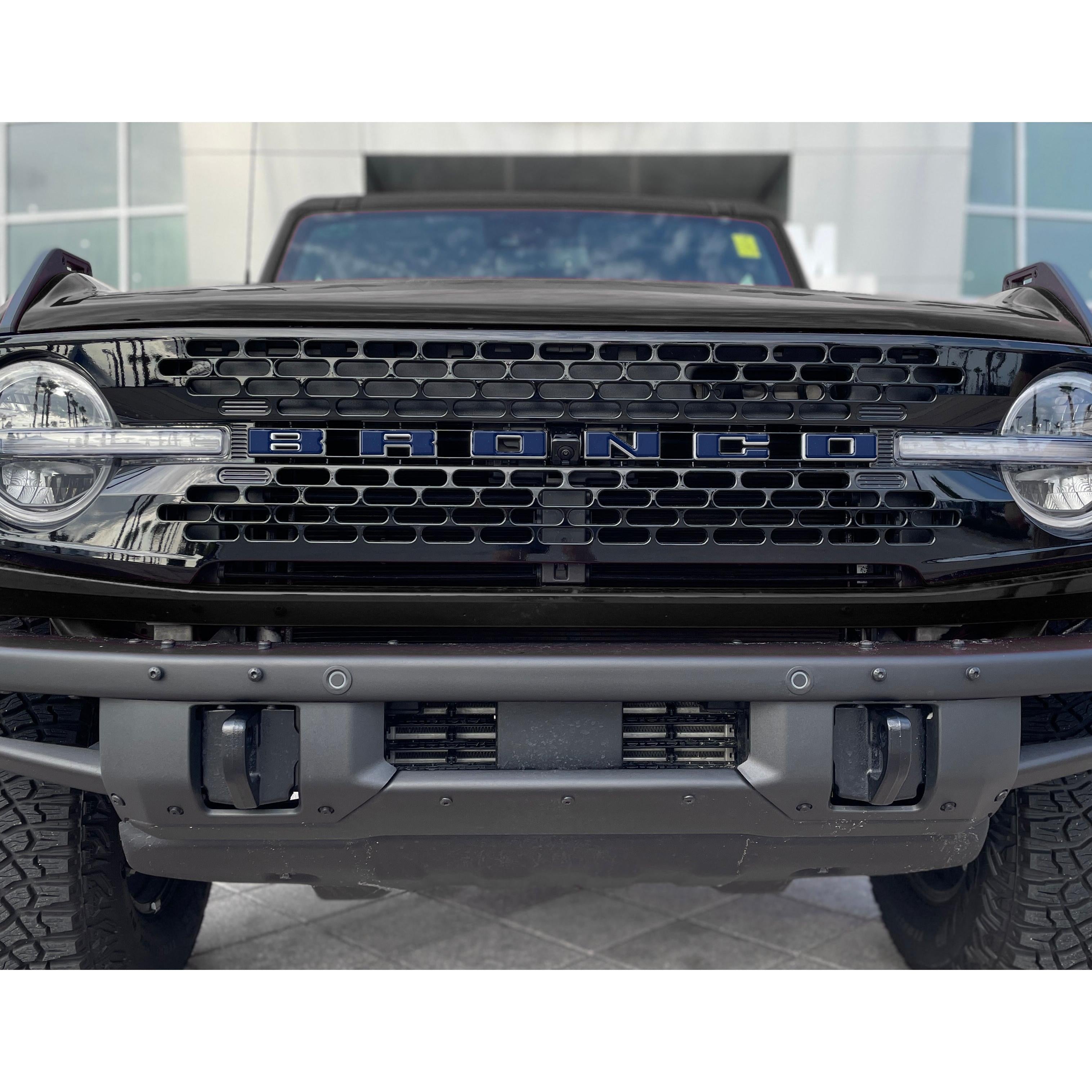 Front Grille Letter Overlays Fits 2021-2026 Ford Bronco