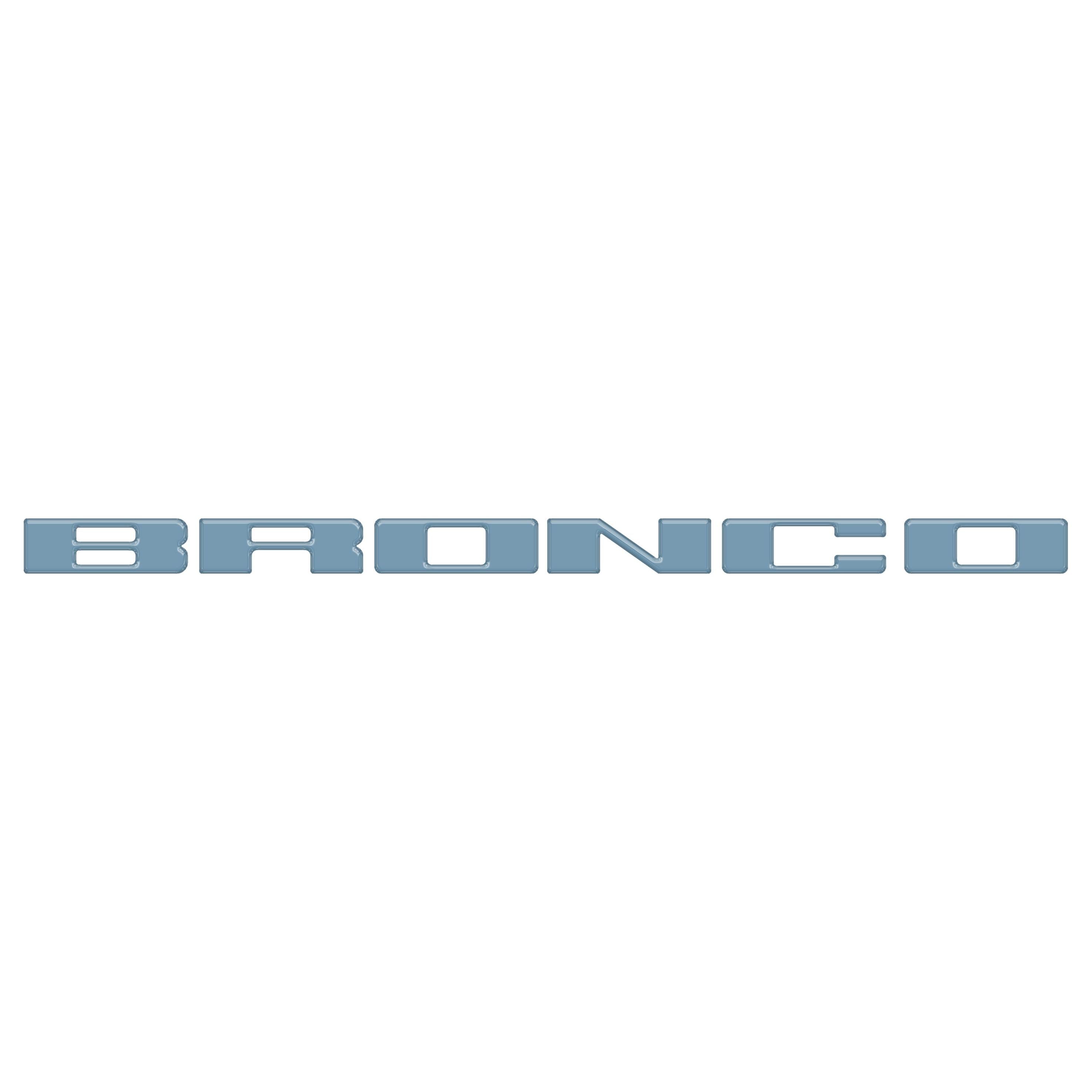 Front Grille Letter Overlays Fits 2021-2026 Ford Bronco