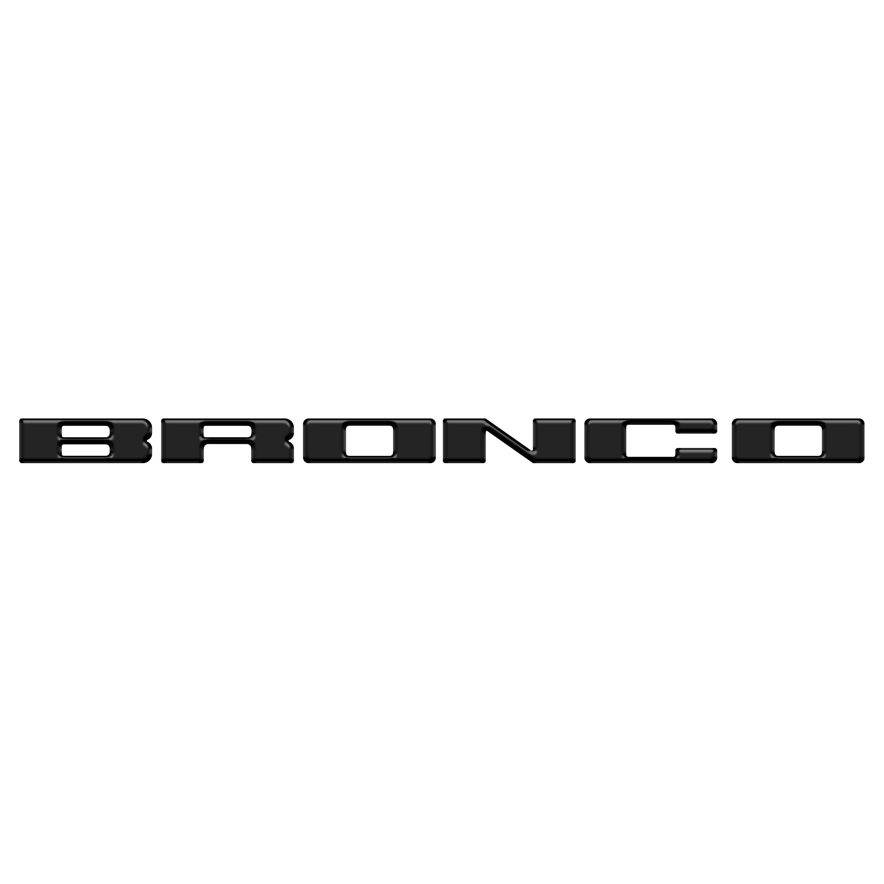 Front Grille Letter Overlays Fits 2021-2026 Ford Bronco