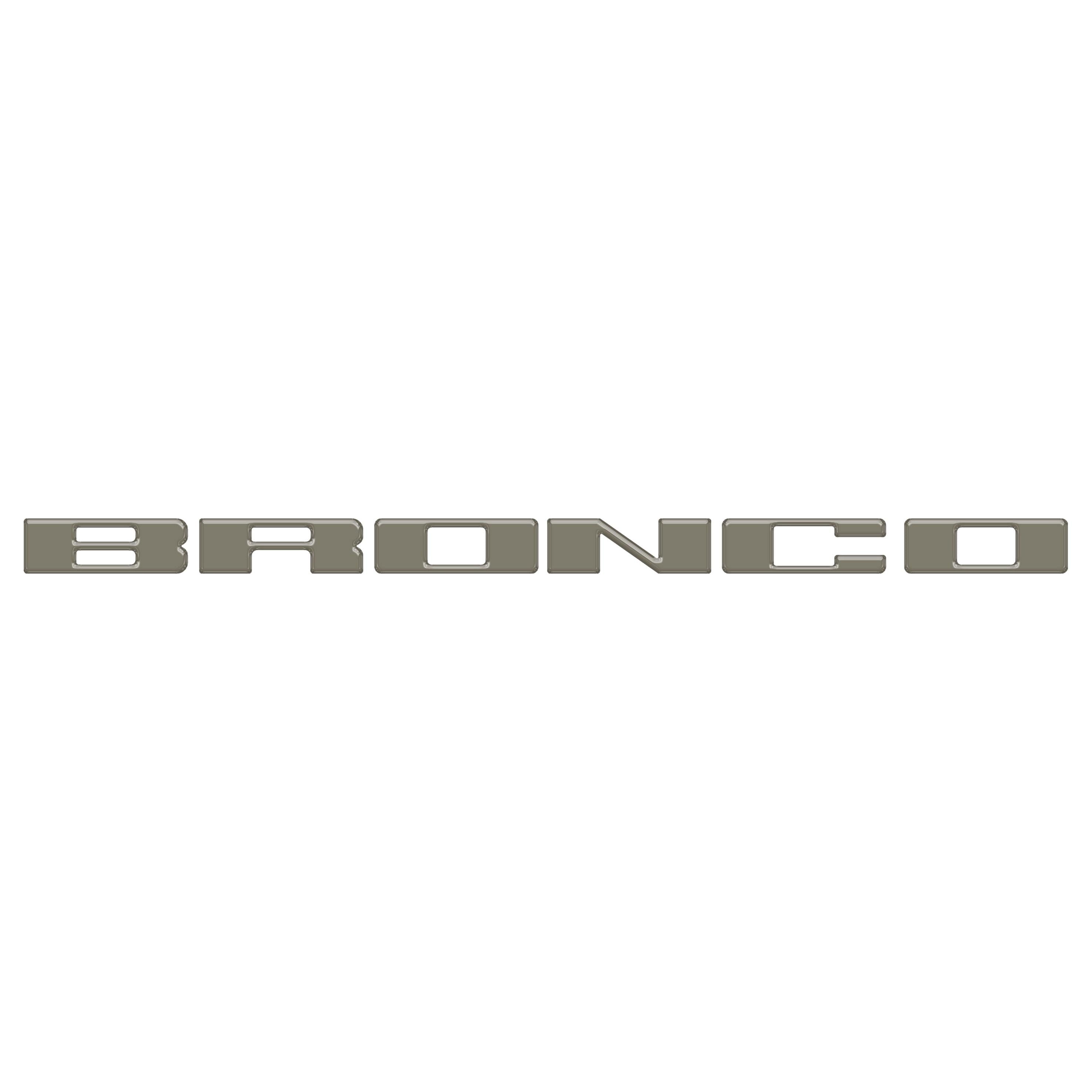 Front Grille Letter Overlays Fits 2021-2026 Ford Bronco