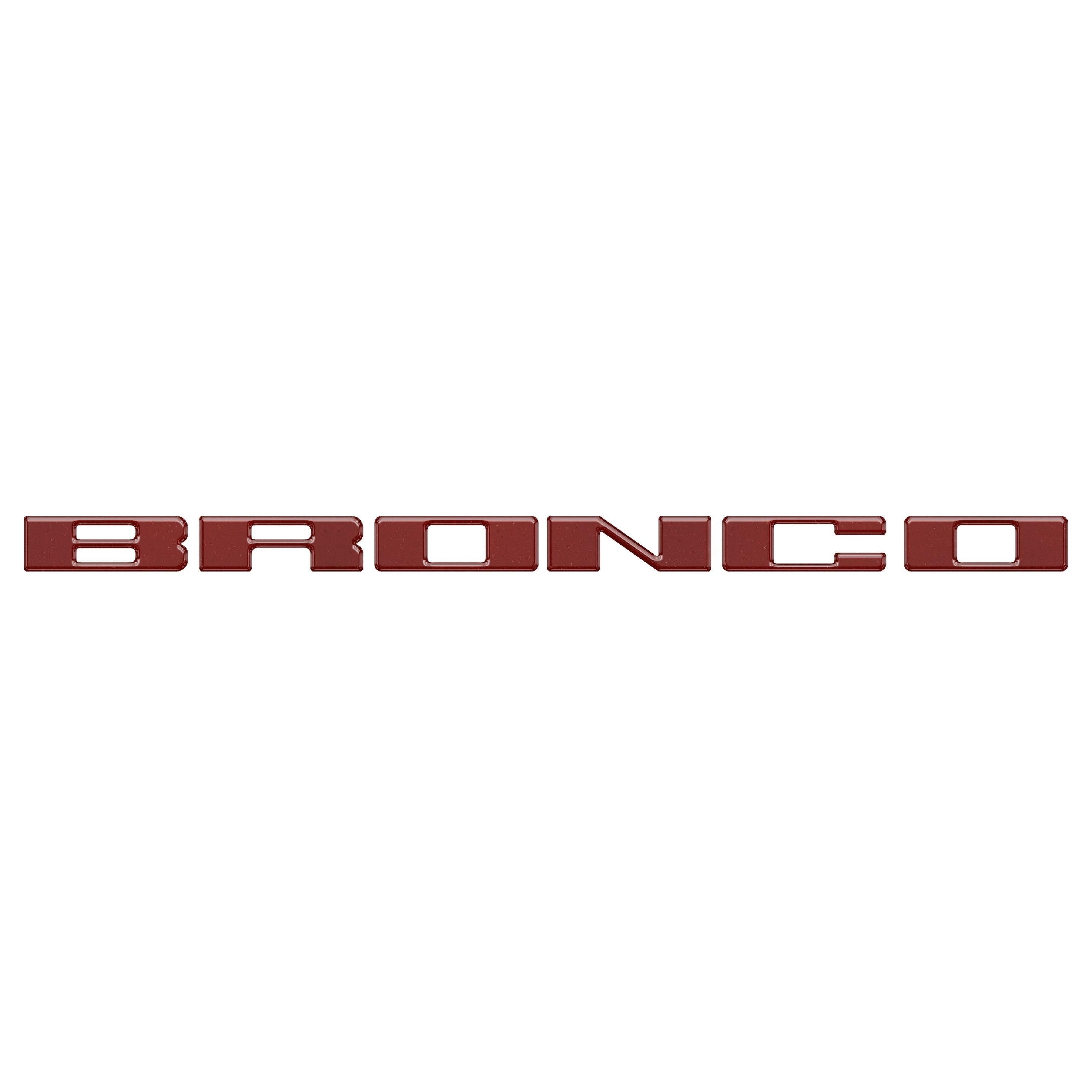 Front Grille Letter Overlays Fits 2021-2026 Ford Bronco