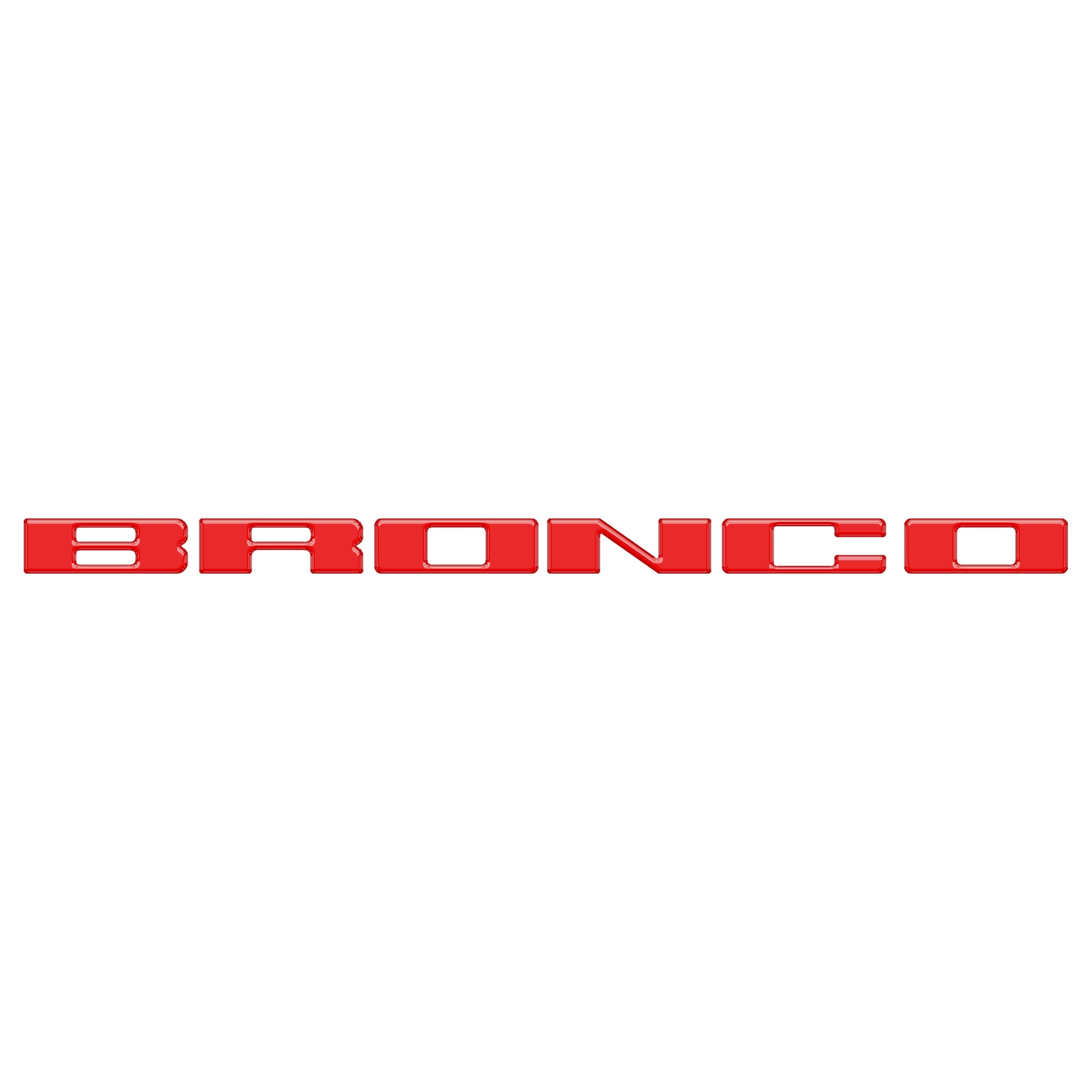Front Grille Letter Overlays Fits 2021-2026 Ford Bronco