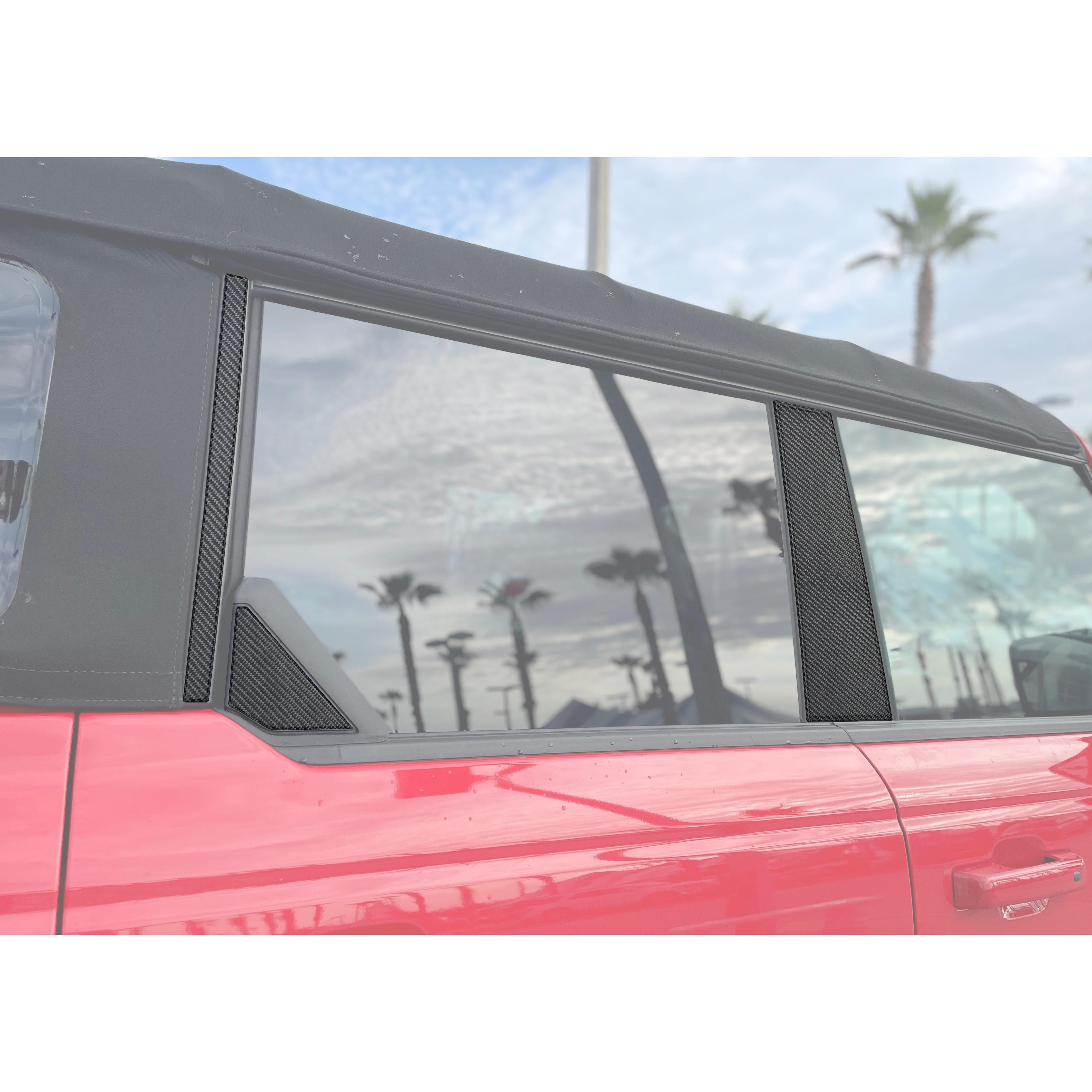Door Pillar Accent Overlays Fits 2021-2026 Ford Bronco
