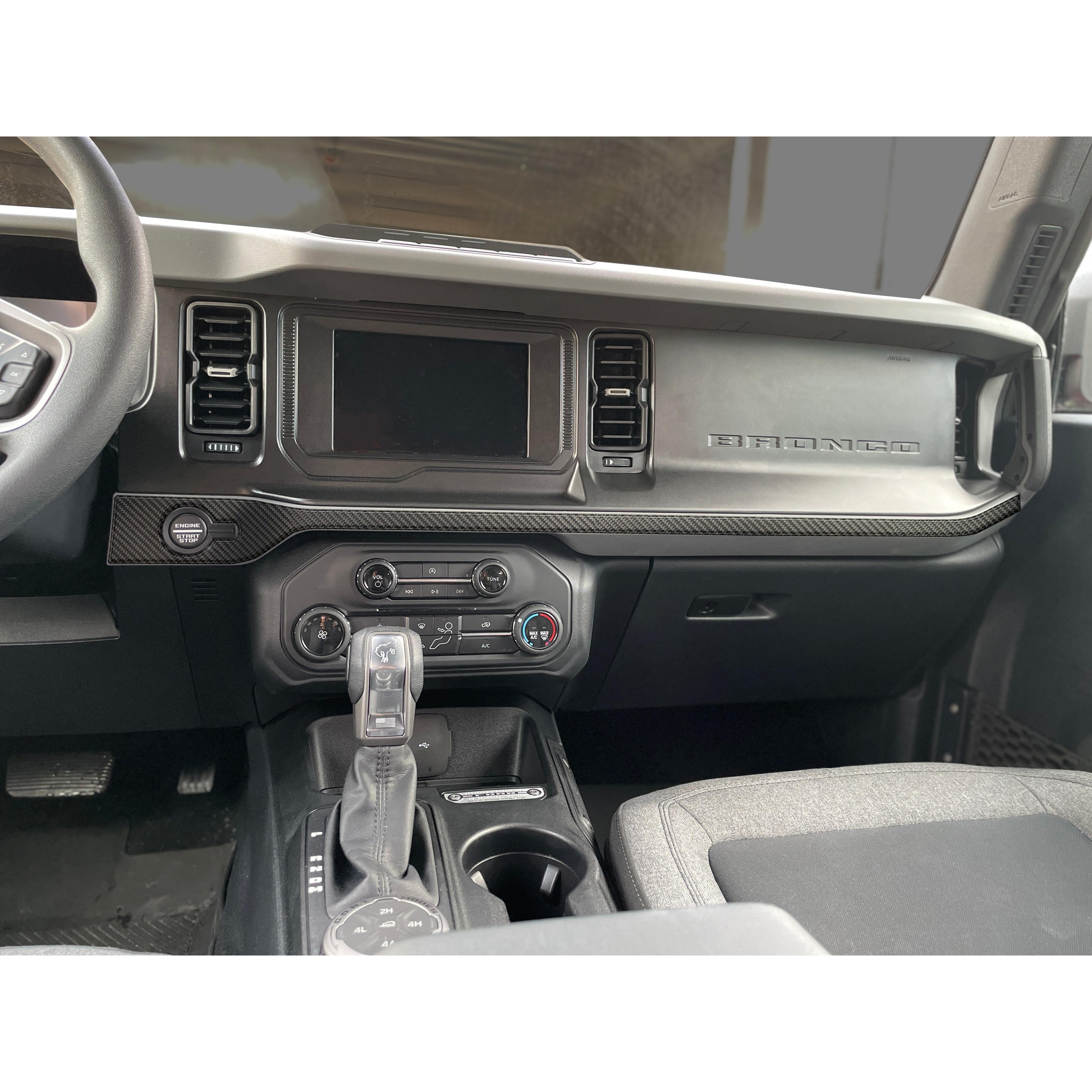 Center Dash Accent Overlays Fits 2021-2026 Ford Bronco