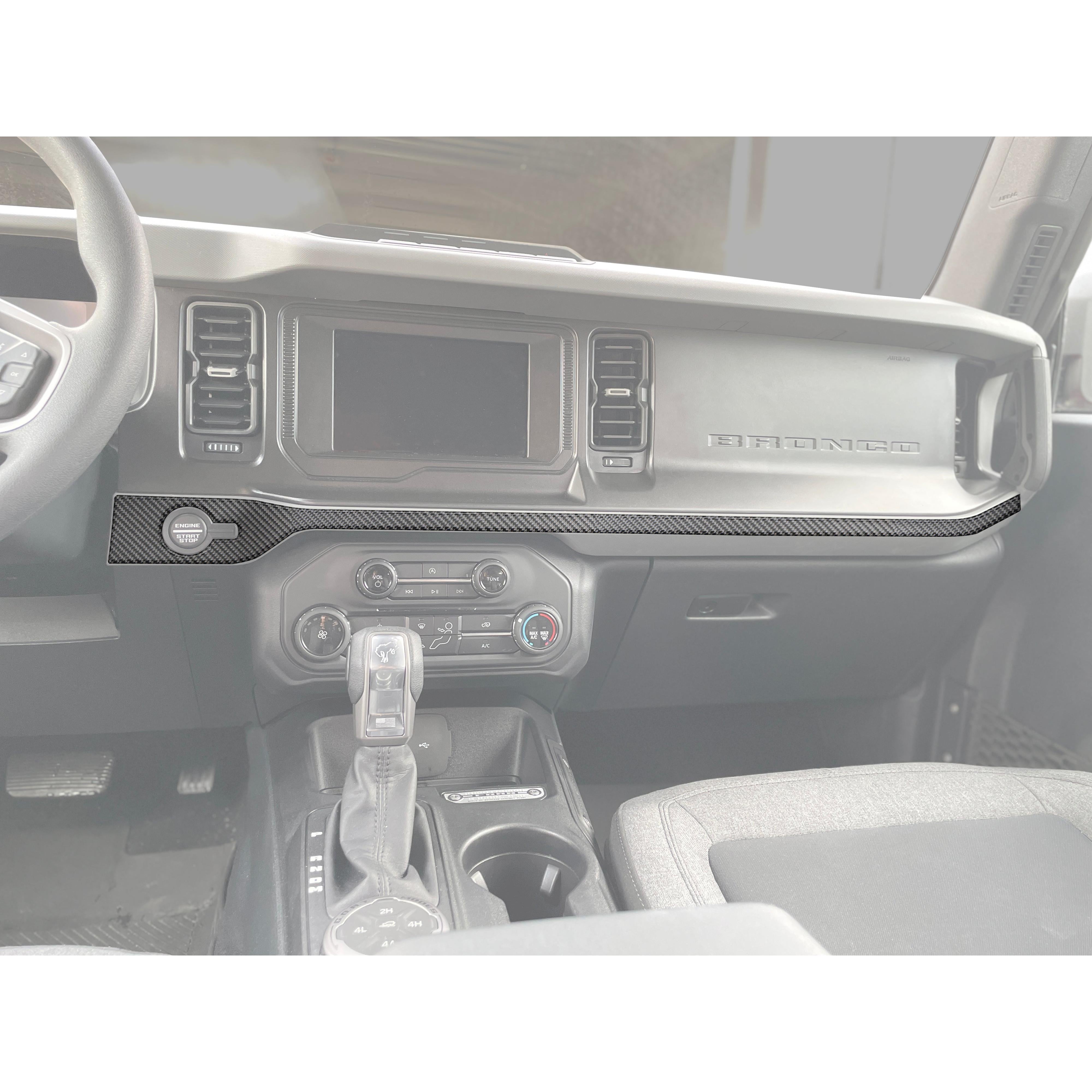 Center Dash Accent Overlays Fits 2021-2026 Ford Bronco