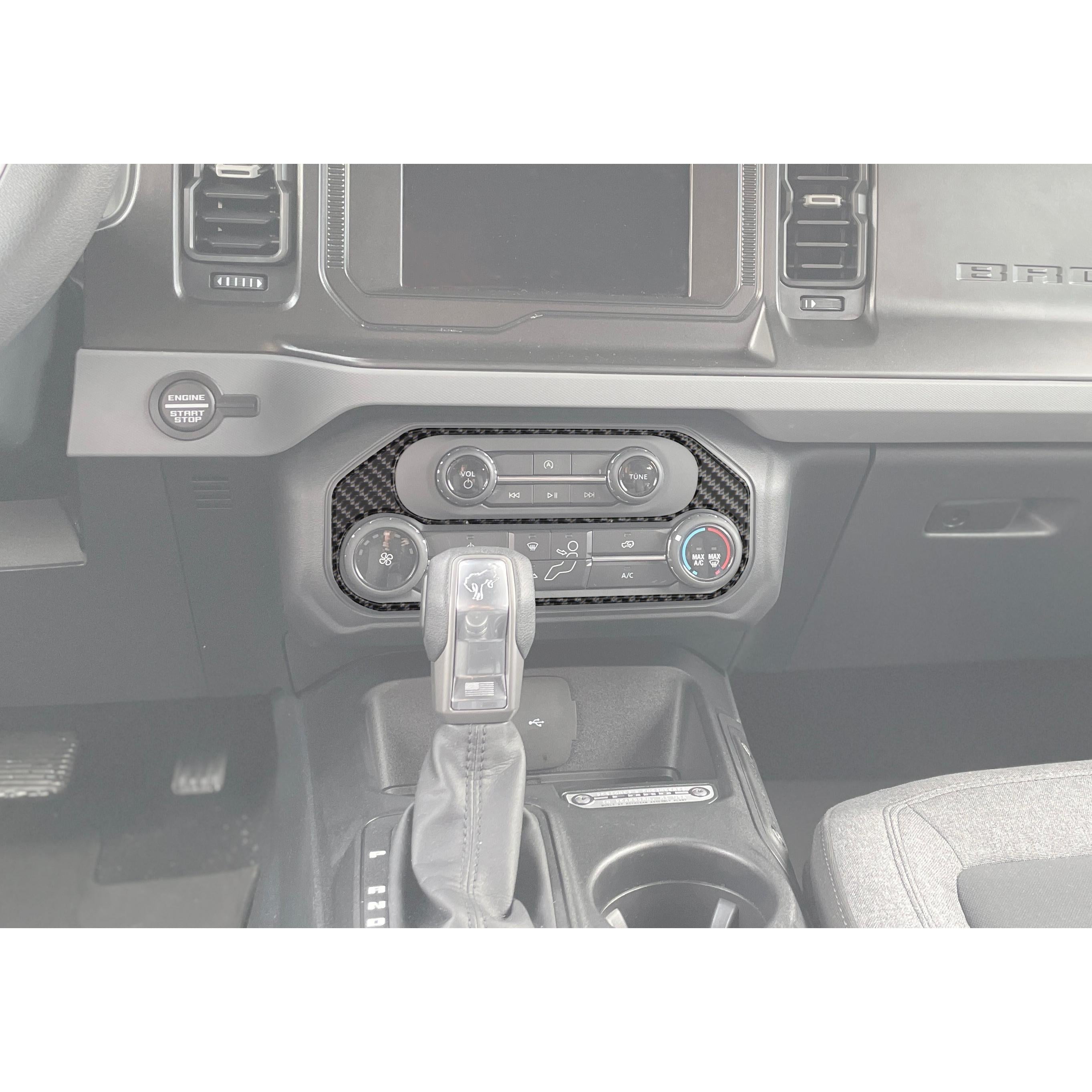 Climate Control Accent Overlay Fits 2021-2026 Ford Bronco