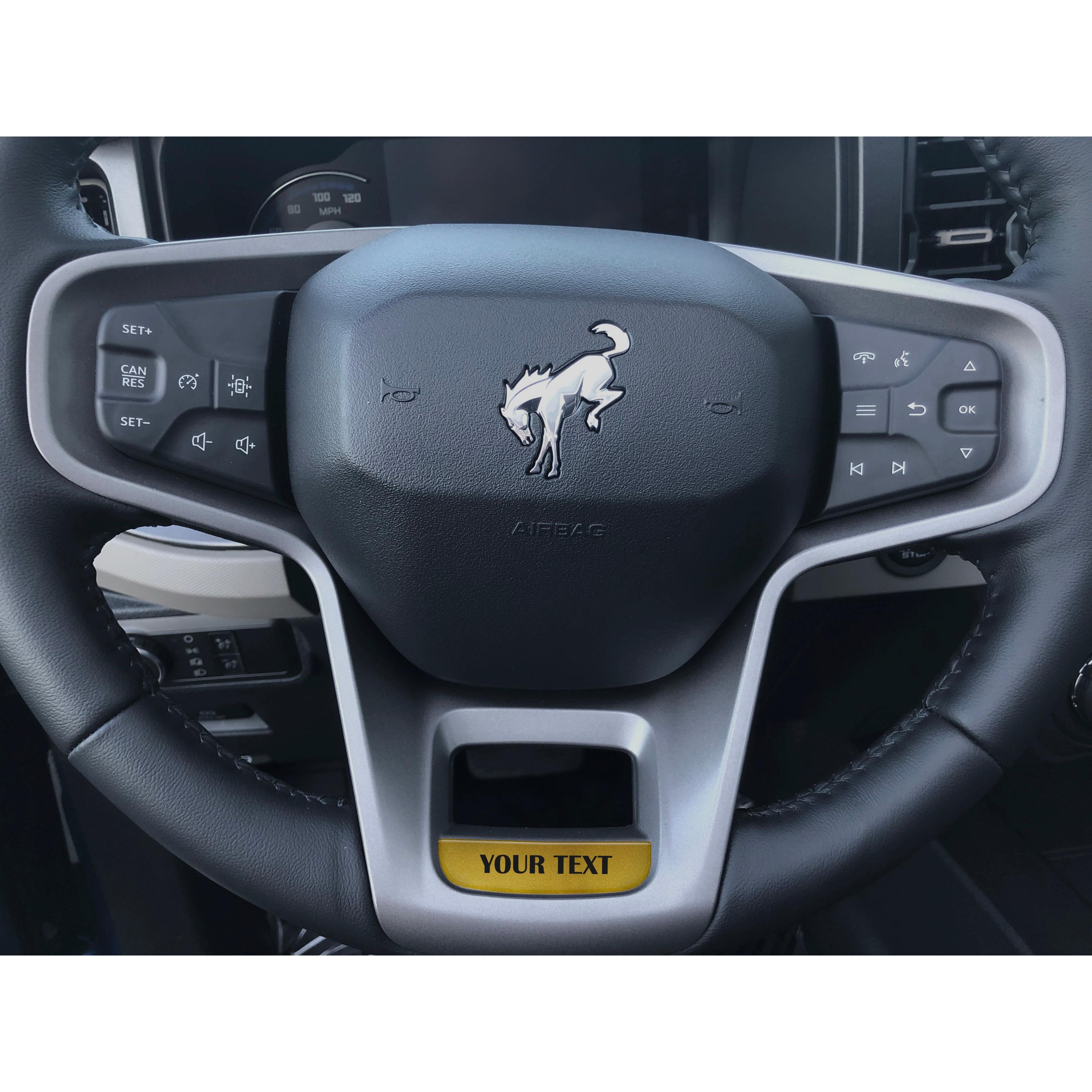 Steering Wheel Accent Overlay Fits 2021-2026 Ford Bronco