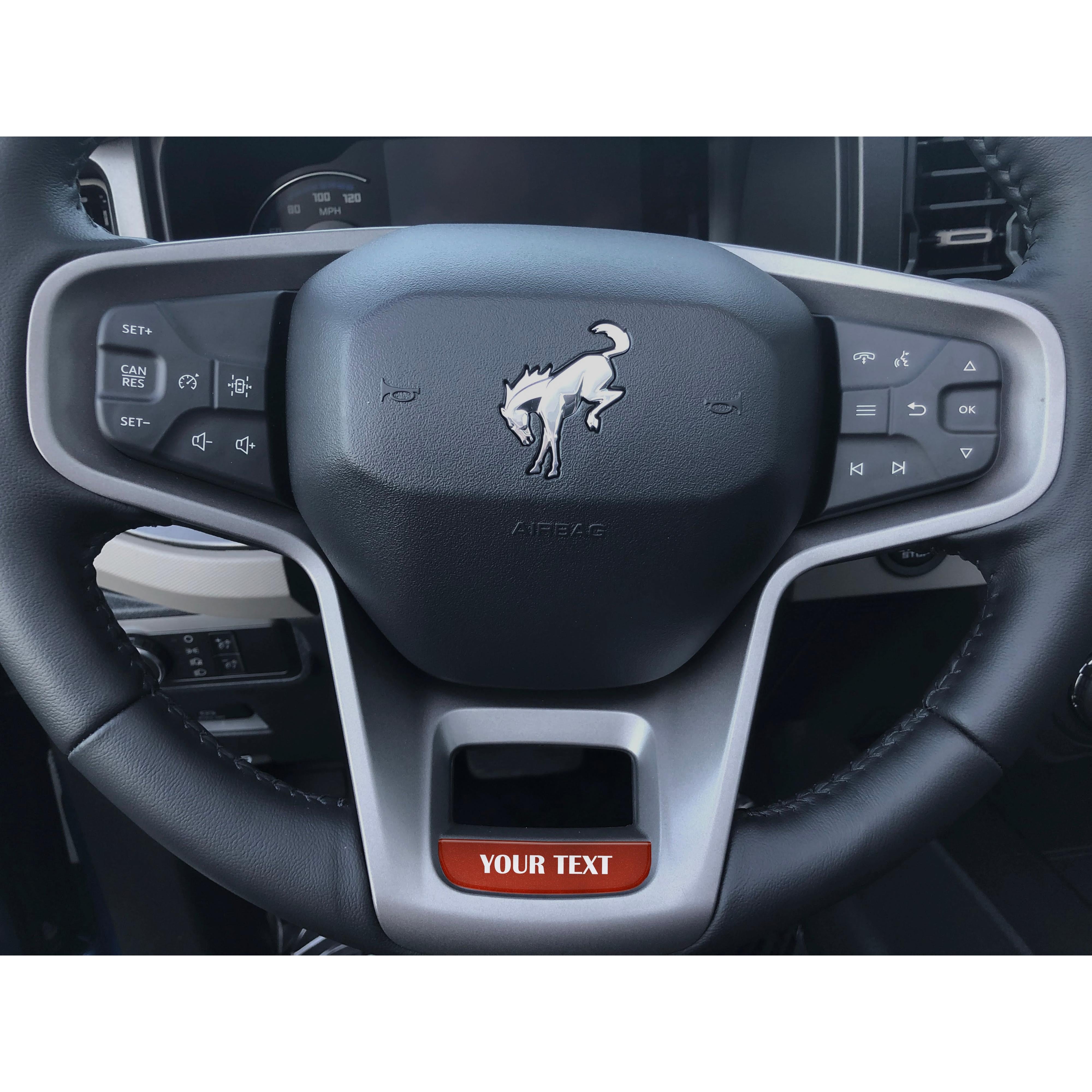 Steering Wheel Accent Overlay Fits 2021-2026 Ford Bronco