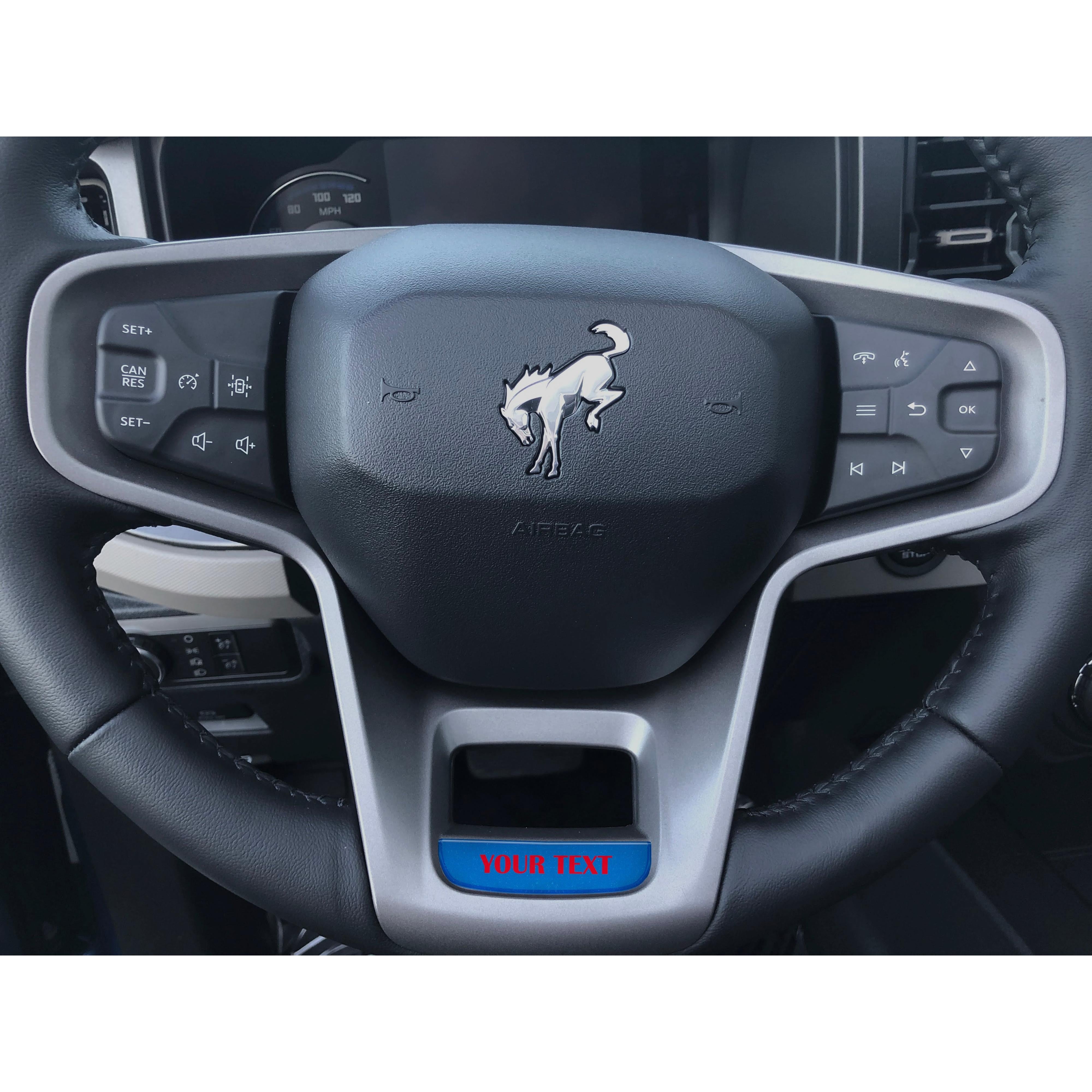 Steering Wheel Accent Overlay Fits 2021-2026 Ford Bronco