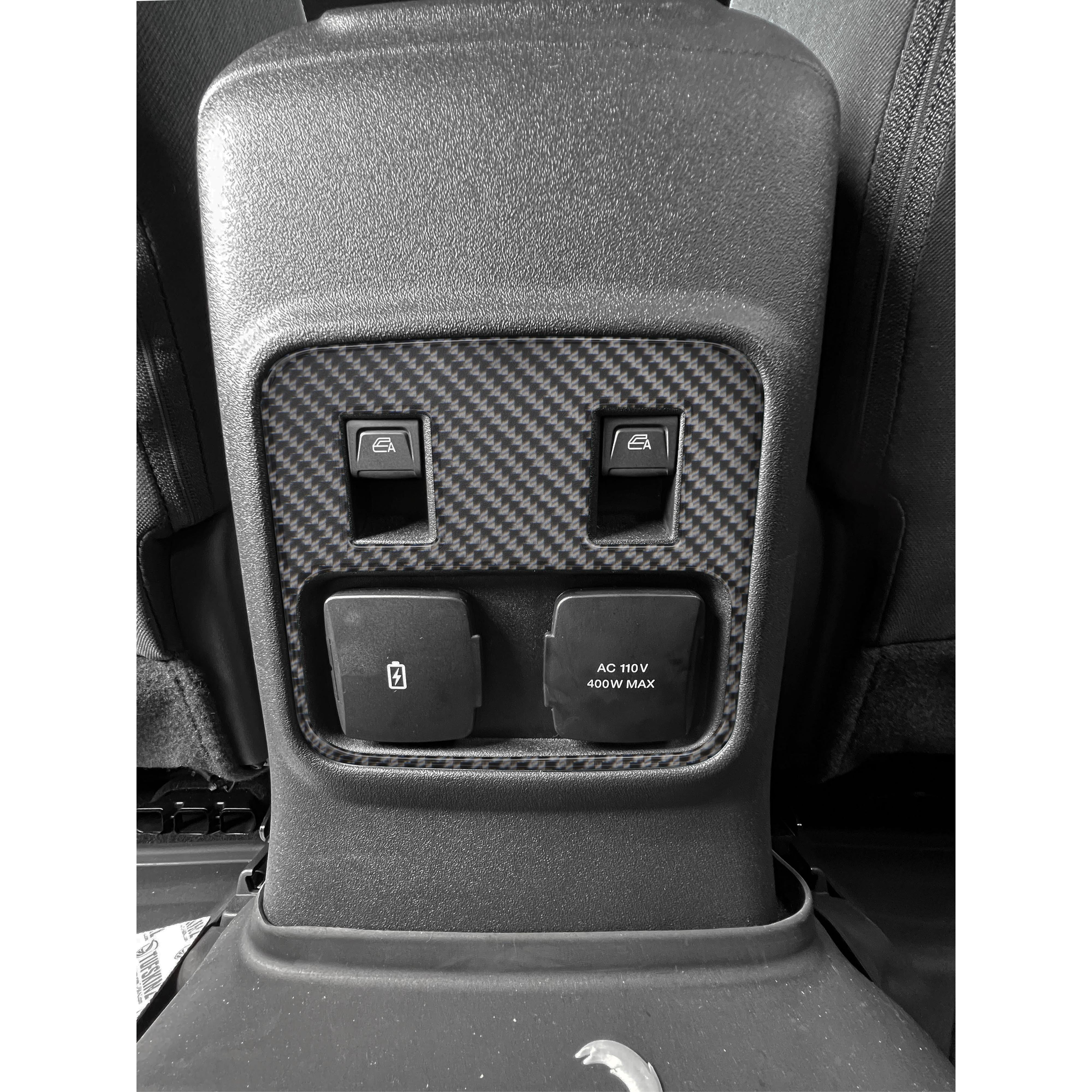 Rear Center Console Accent Overlays Fits 2021-2026 Ford Bronco