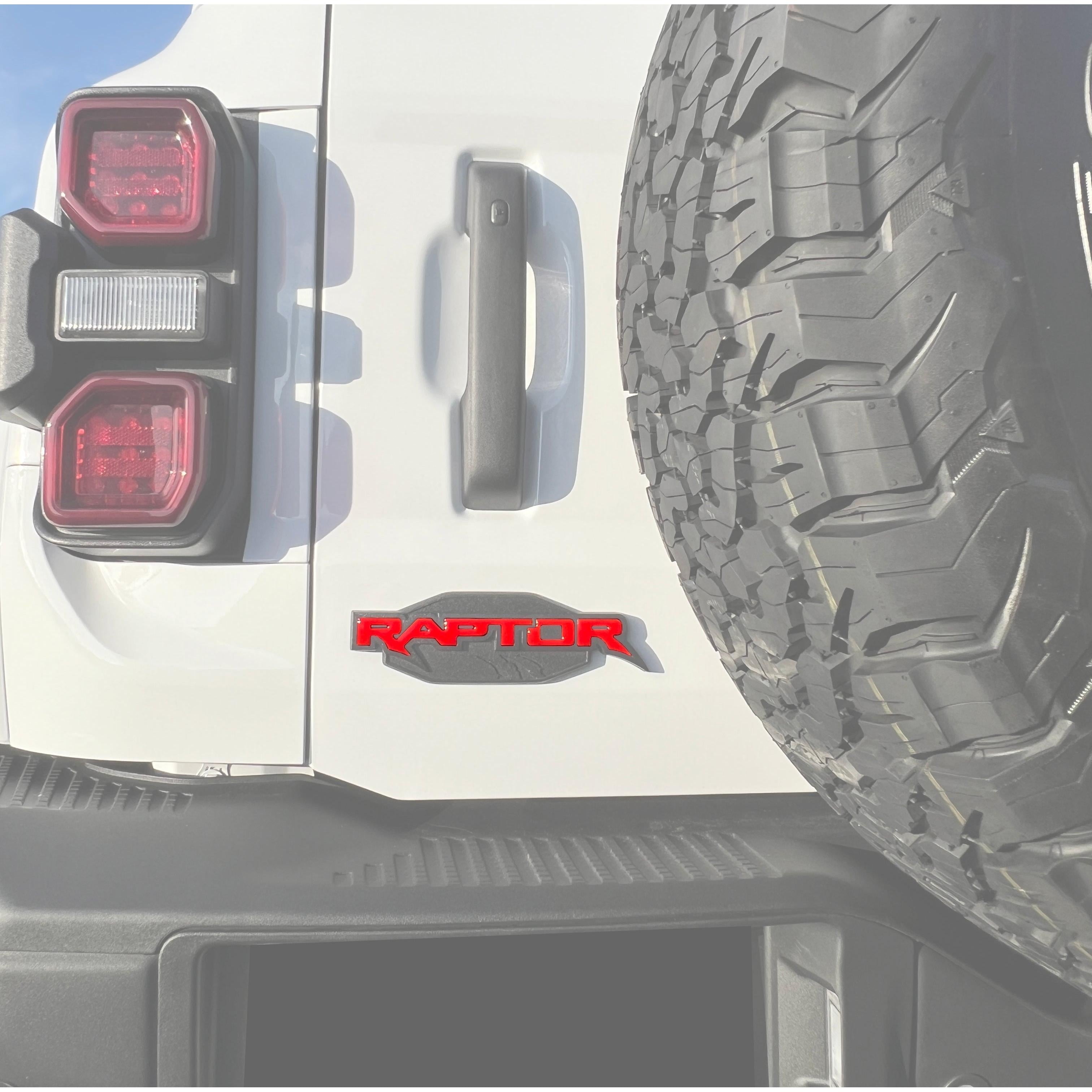 Raptor Emblem Inserts Fits 2022-2026 Ford Bronco Raptor