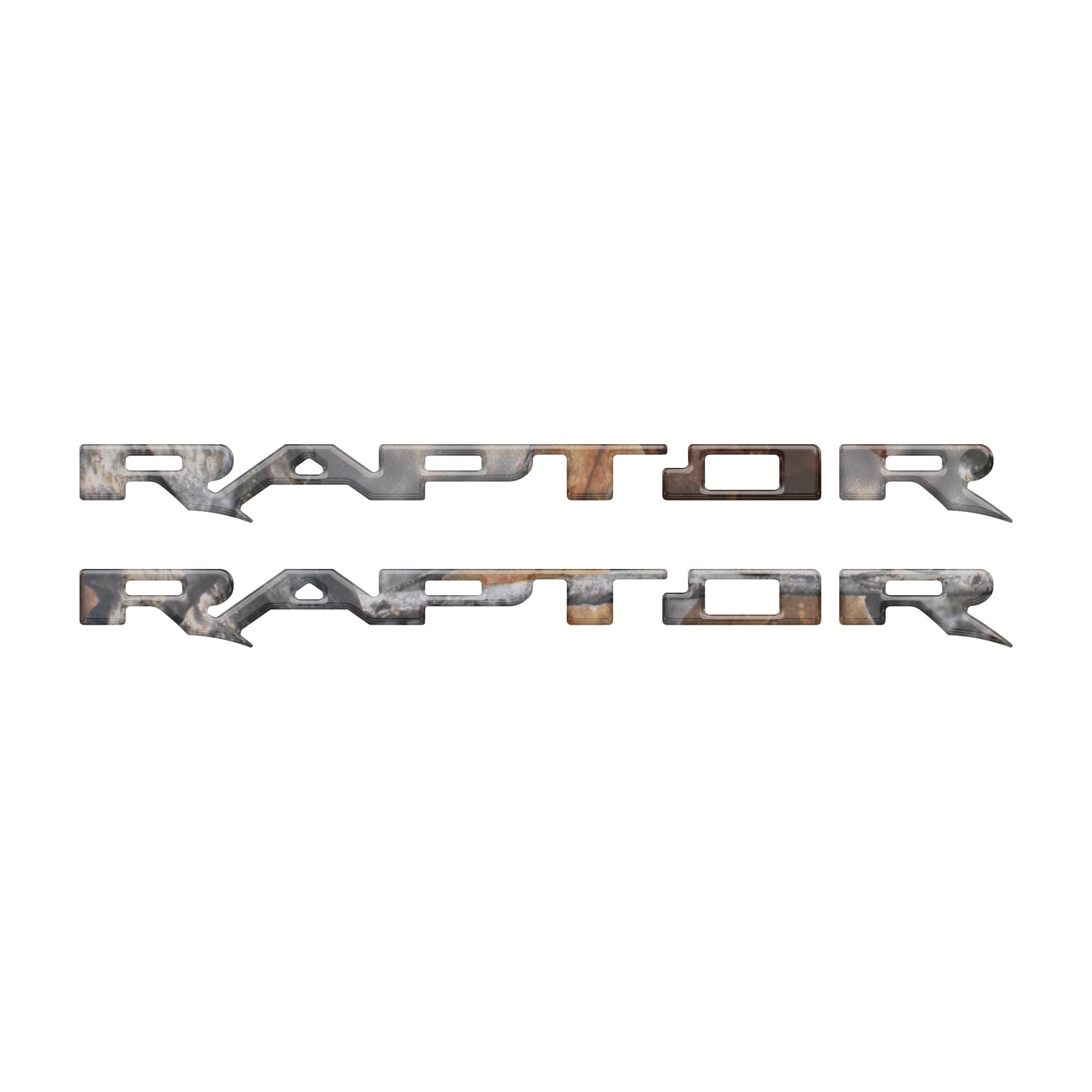 Raptor Running Board Letter Overlays Fits 2022-2026 Ford Bronco Raptor