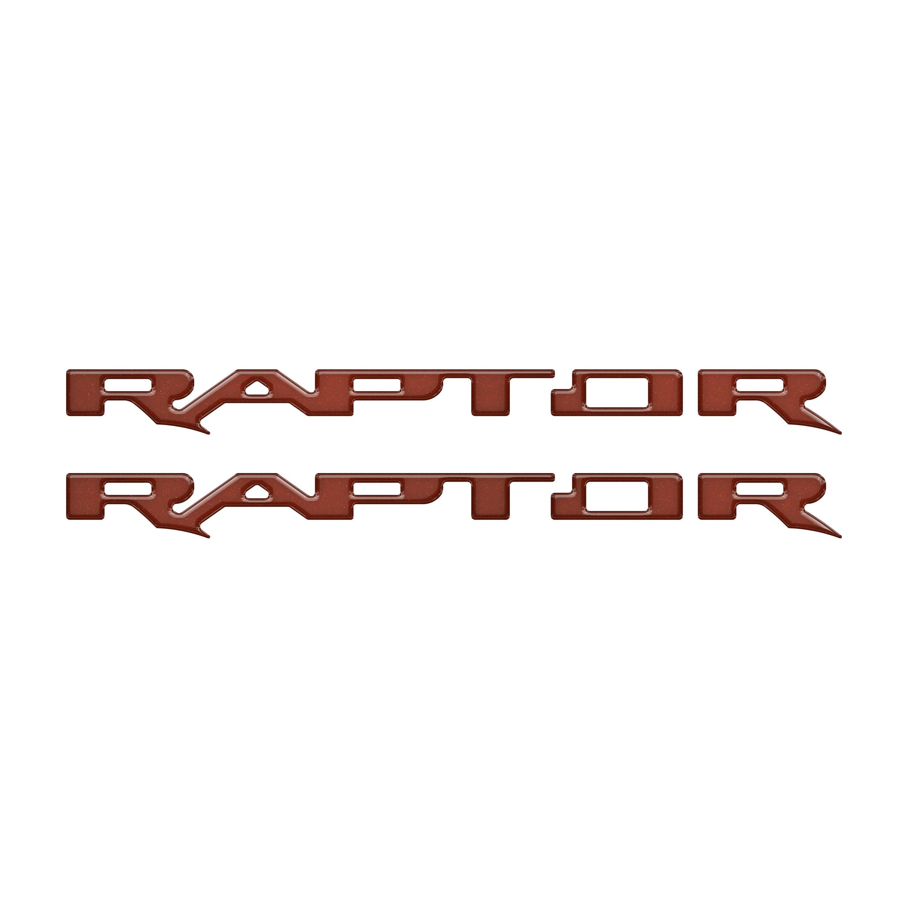 Raptor Running Board Letter Overlays Fits 2022-2026 Ford Bronco Raptor