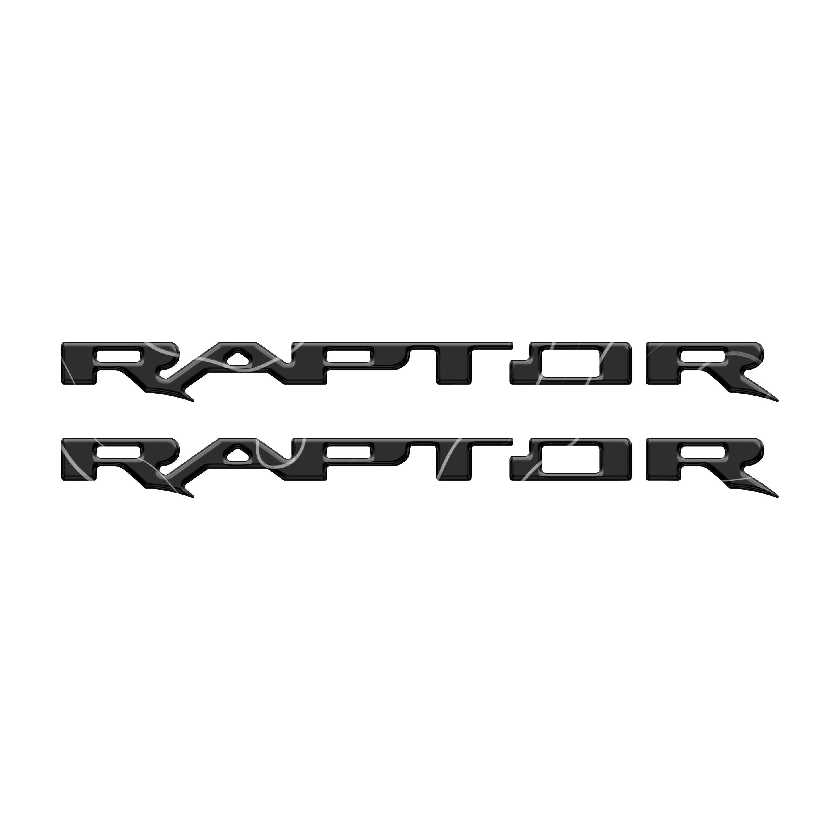 Raptor Running Board Letter Overlays Fits 2022-2026 Ford Bronco Raptor