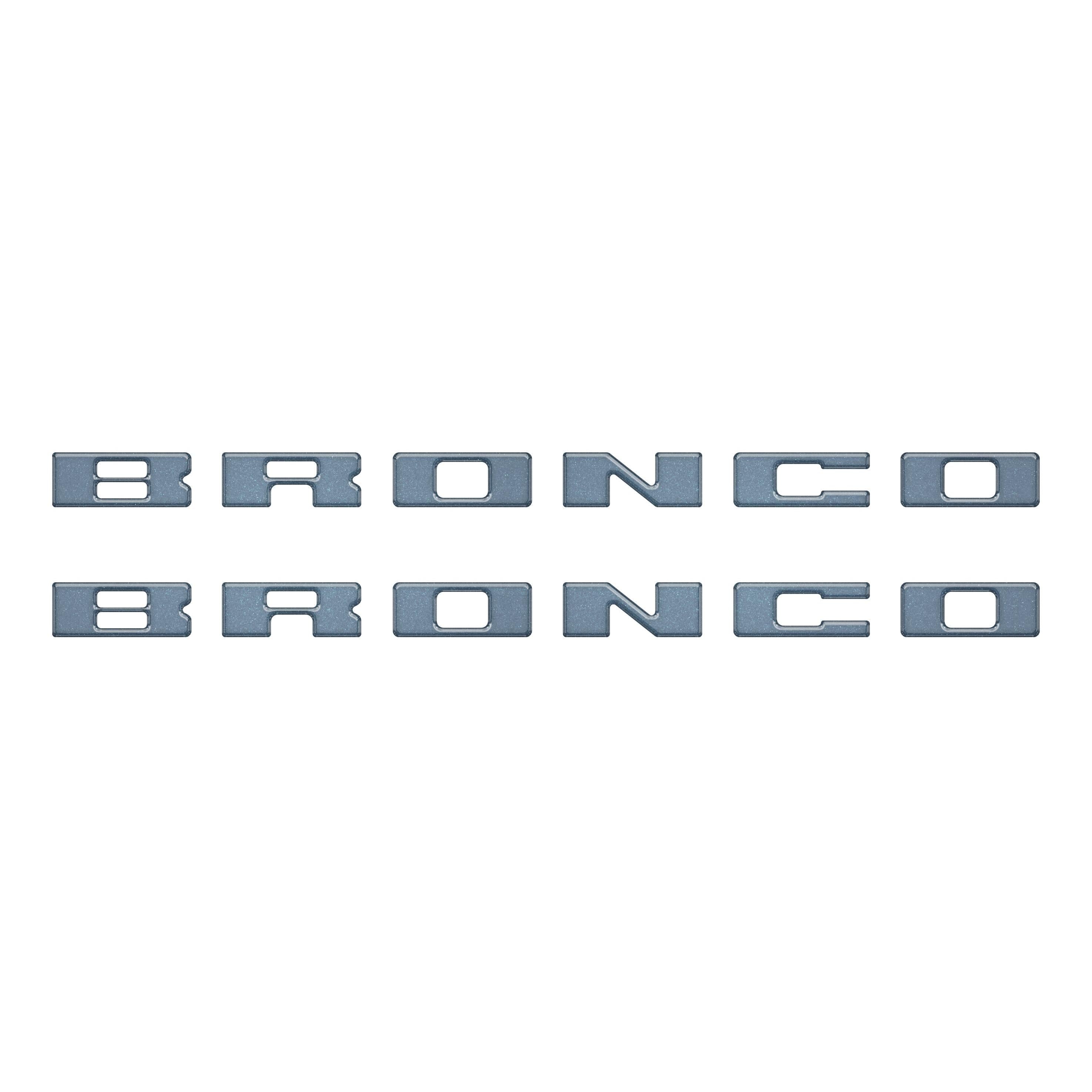 Bronco Running Board Letter Inserts/Overlays Fits 2021-2026 Ford Bronco