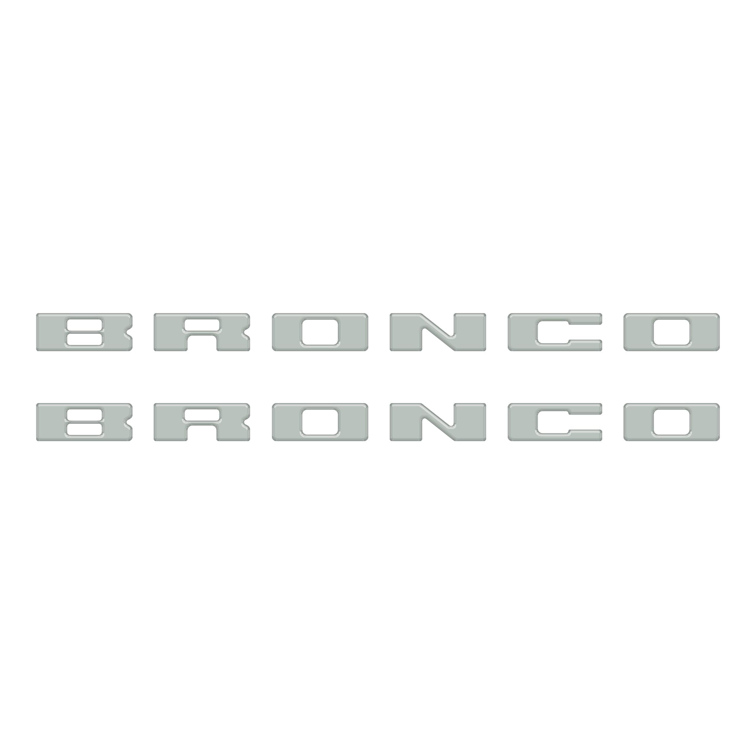 Bronco Running Board Letter Inserts/Overlays Fits 2021-2026 Ford Bronco