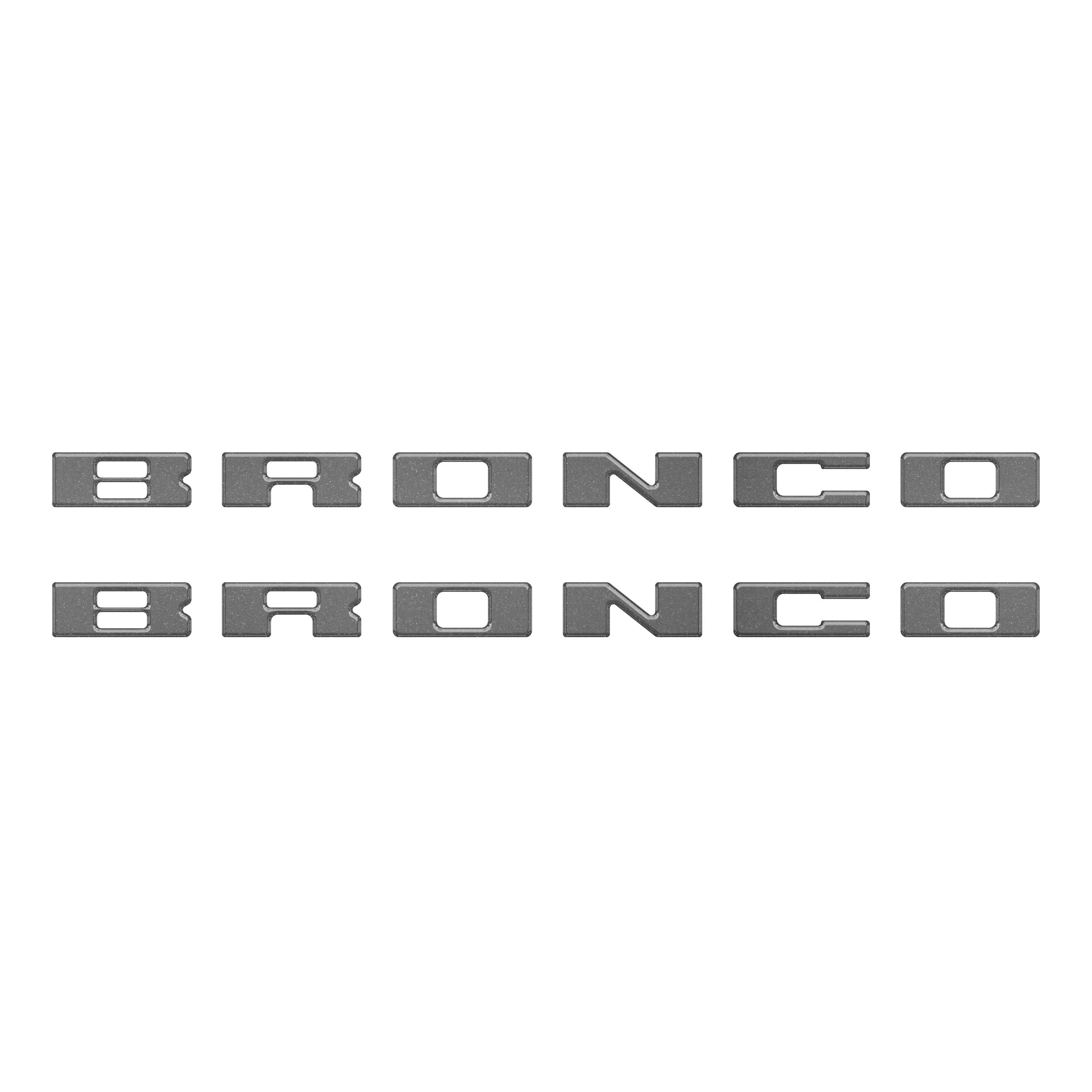 Bronco Running Board Letter Inserts/Overlays Fits 2021-2026 Ford Bronco