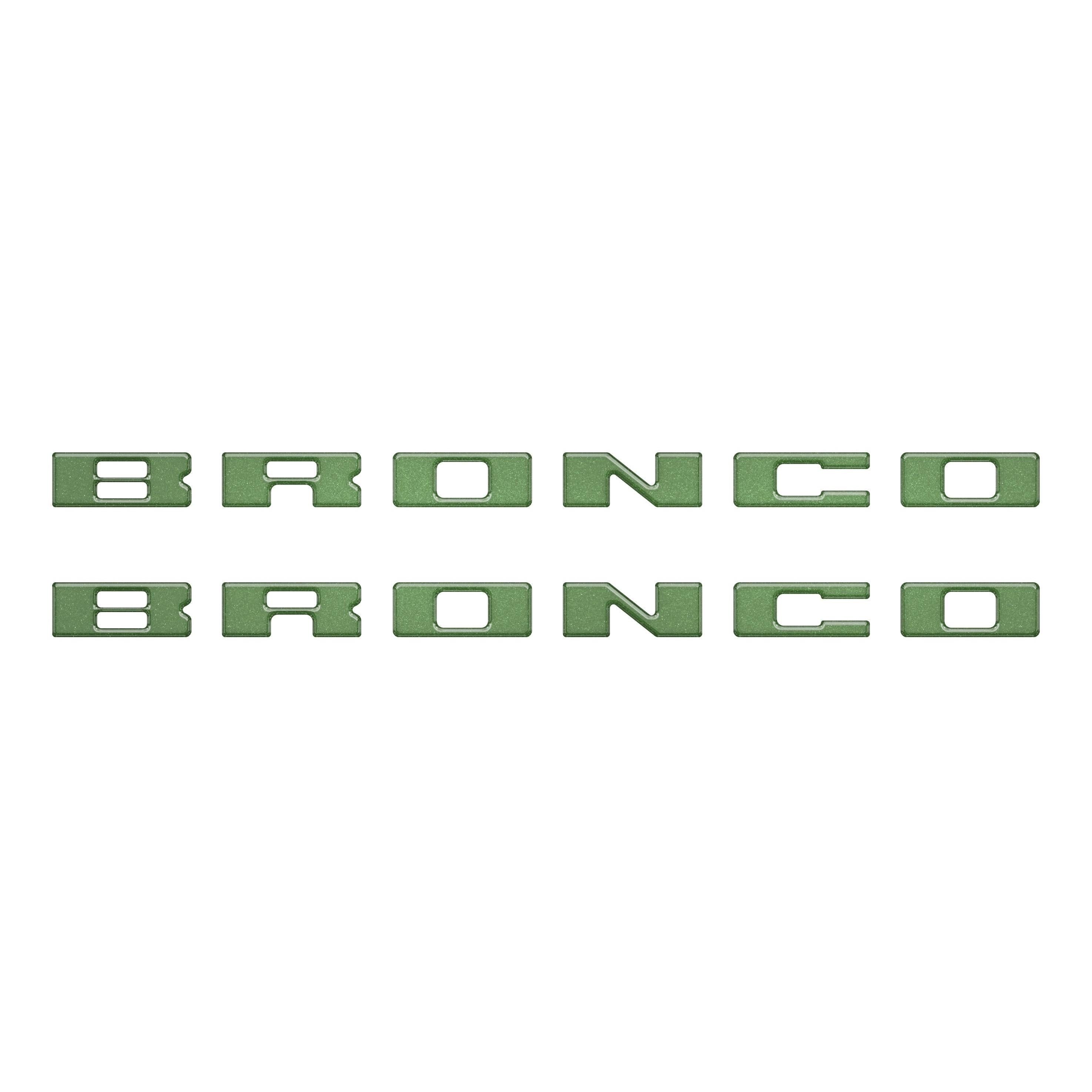 Bronco Running Board Letter Inserts/Overlays Fits 2021-2026 Ford Bronco