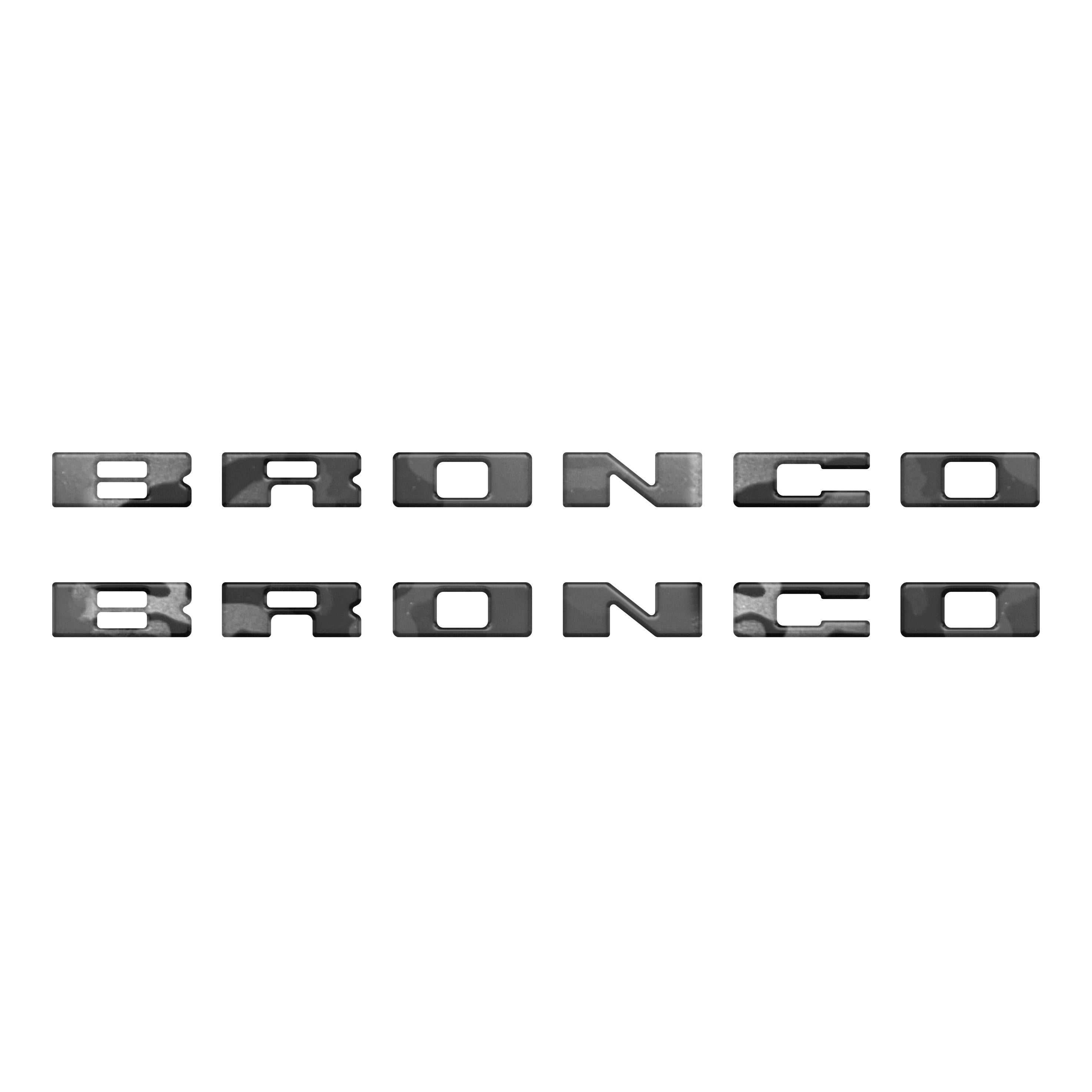 Bronco Running Board Letter Inserts/Overlays Fits 2021-2026 Ford Bronco