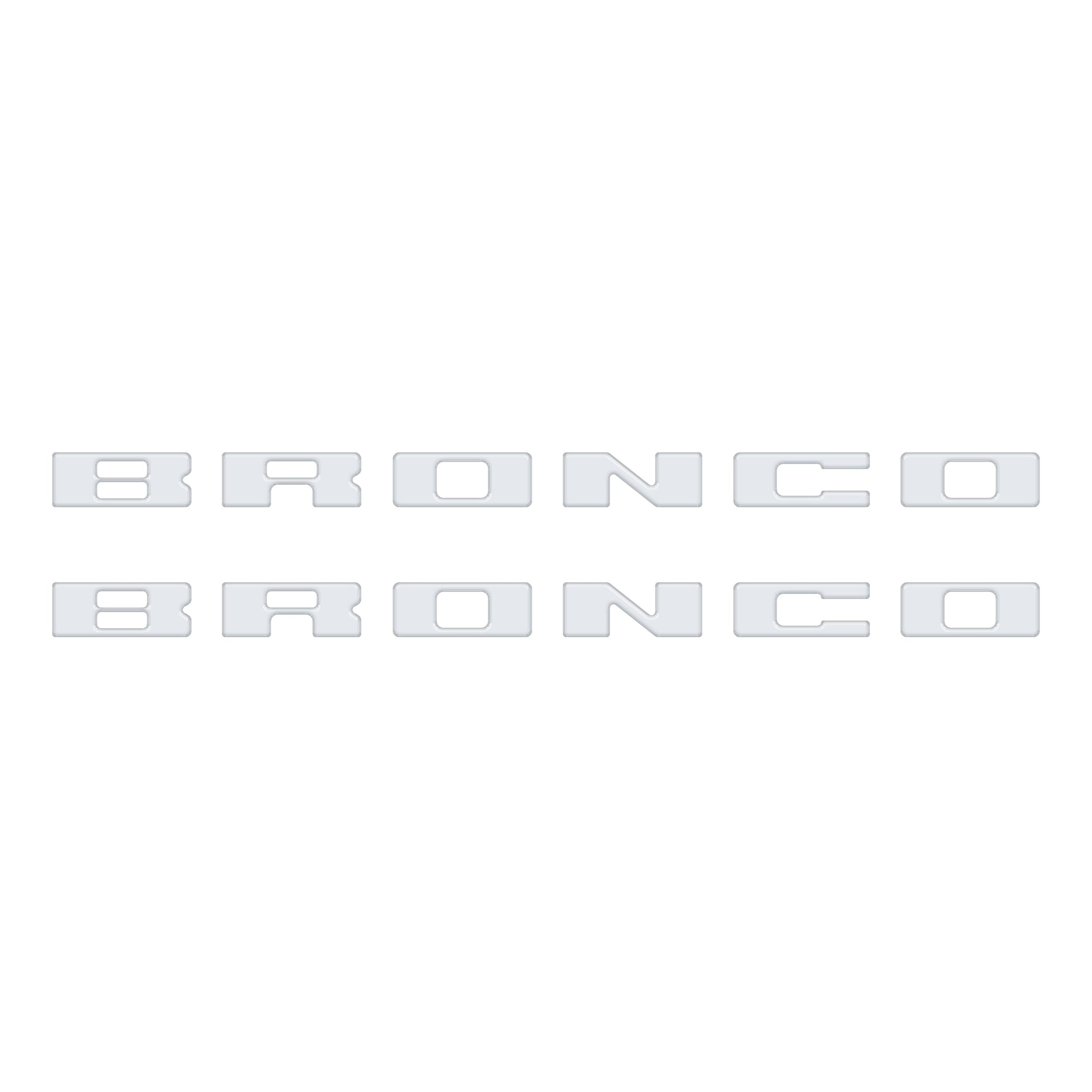 Bronco Running Board Letter Inserts/Overlays Fits 2021-2026 Ford Bronco