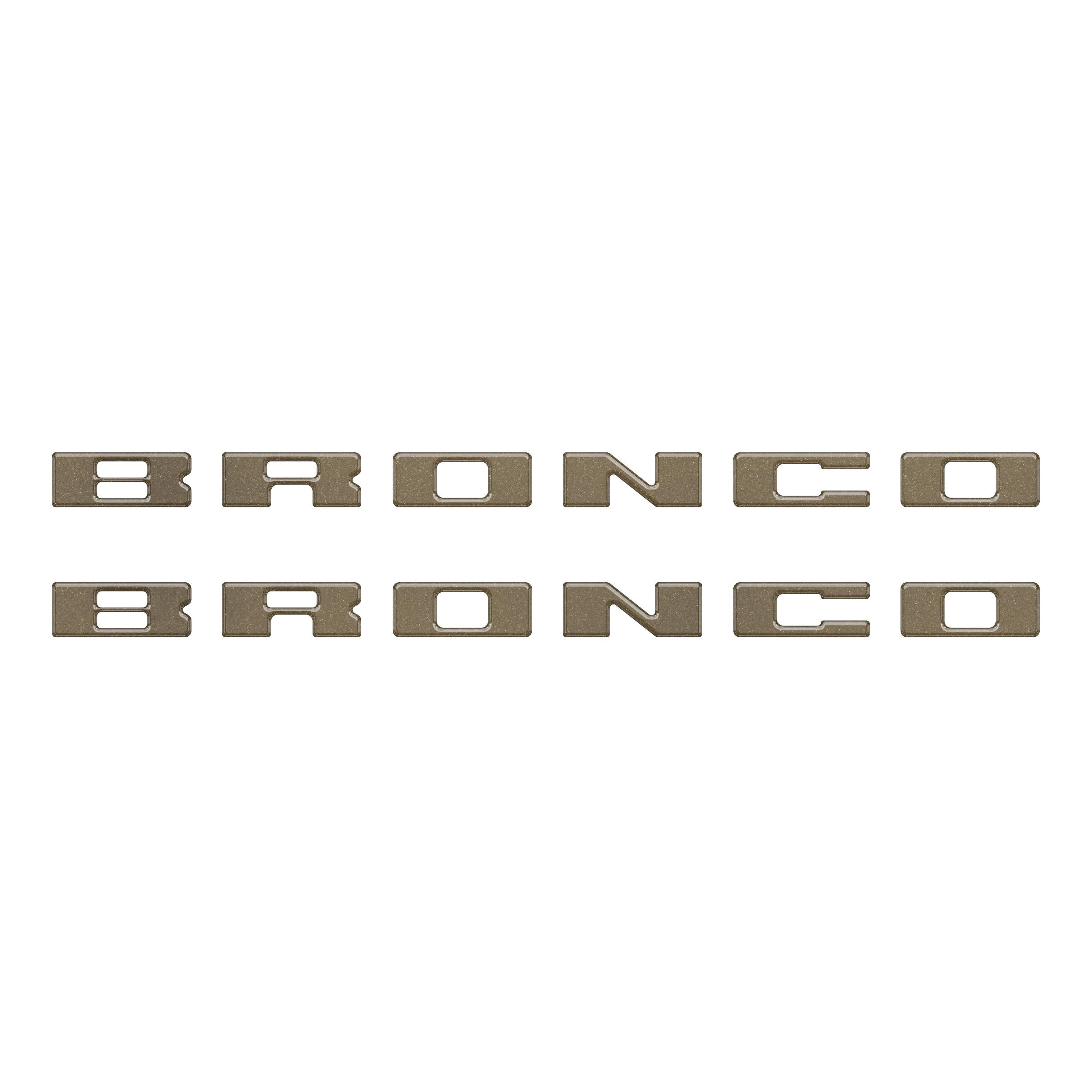 Bronco Running Board Letter Inserts/Overlays Fits 2021-2026 Ford Bronco