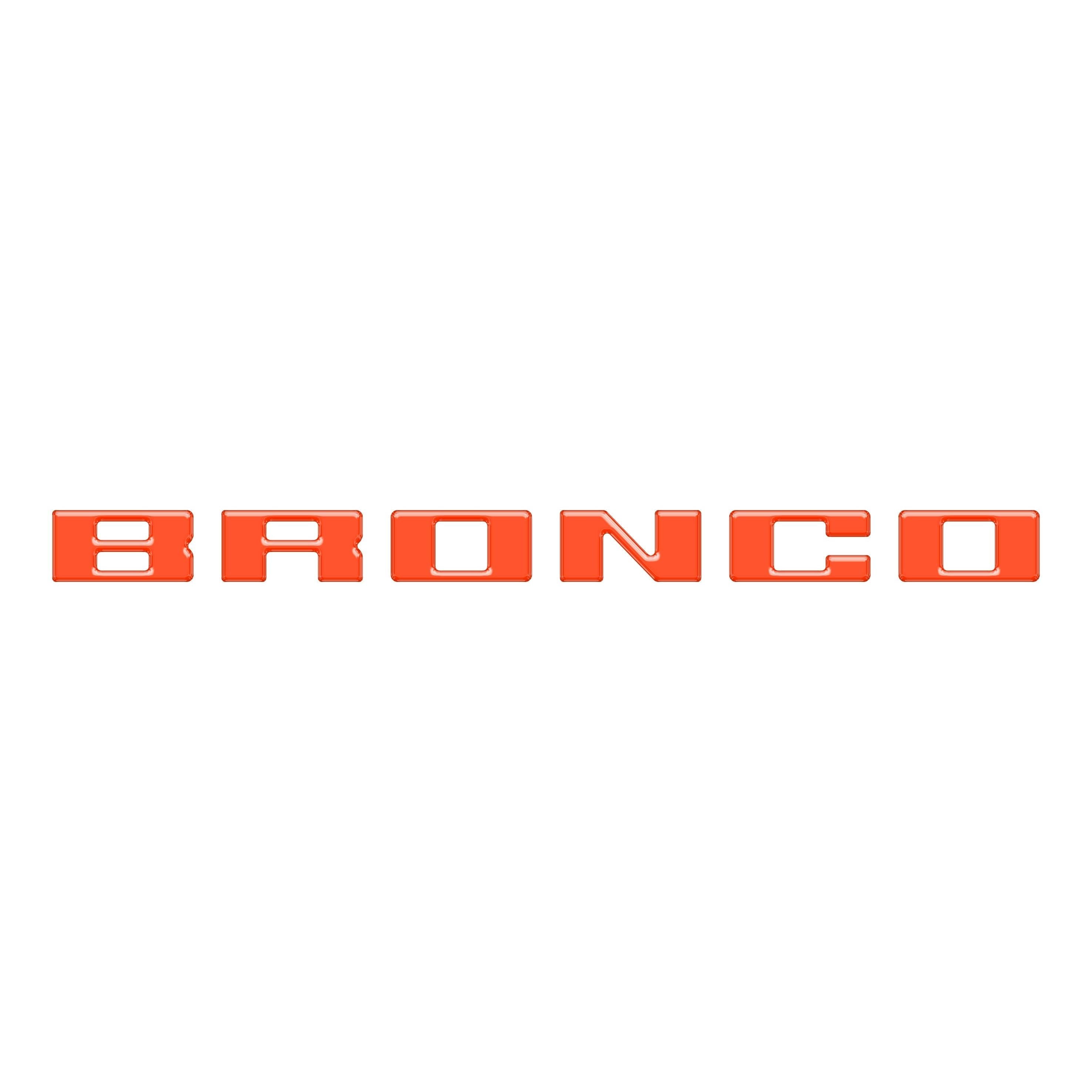 Slideout Tailgate Letter Inserts Fits 2021-2026 Ford Bronco