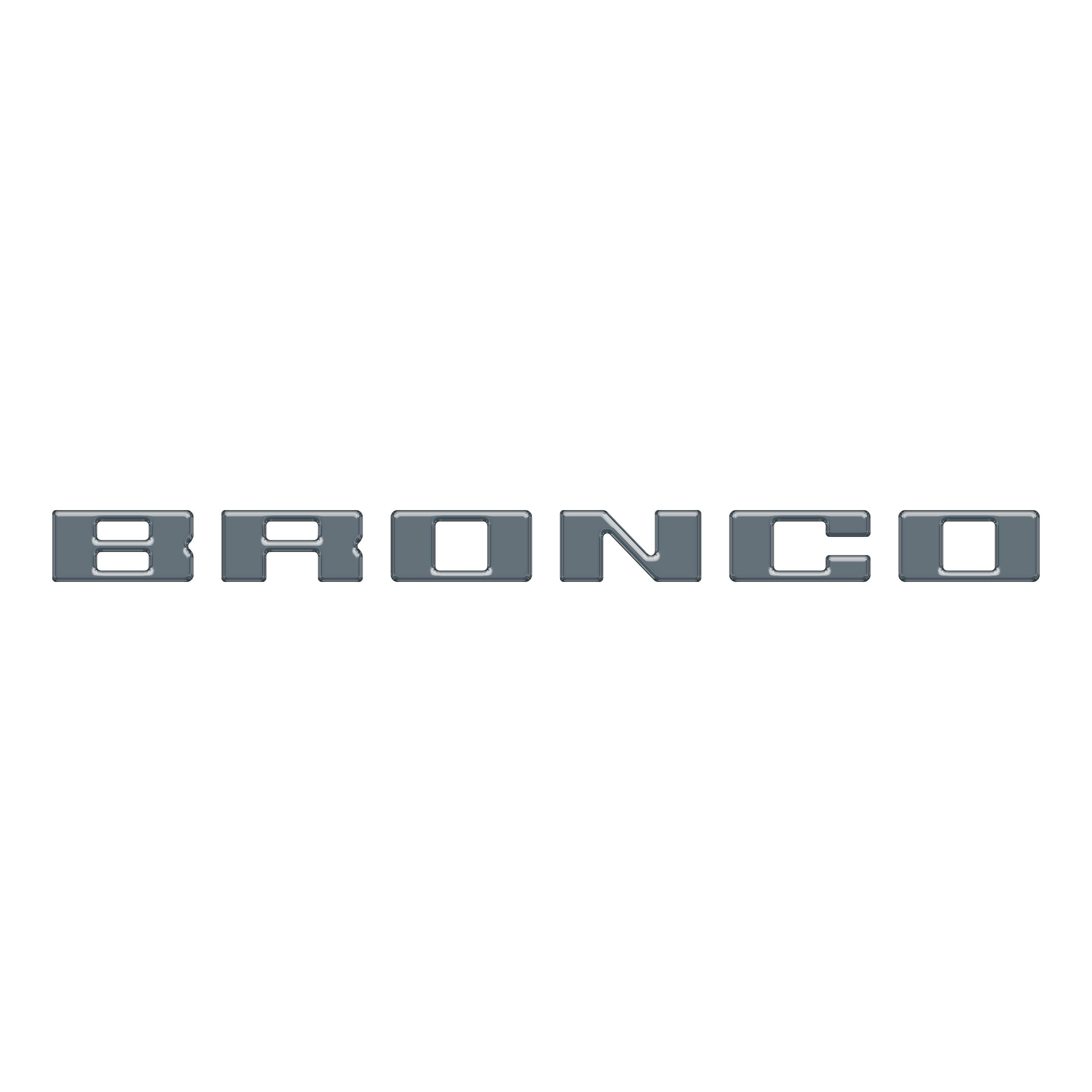 Slideout Tailgate Letter Inserts Fits 2021-2026 Ford Bronco