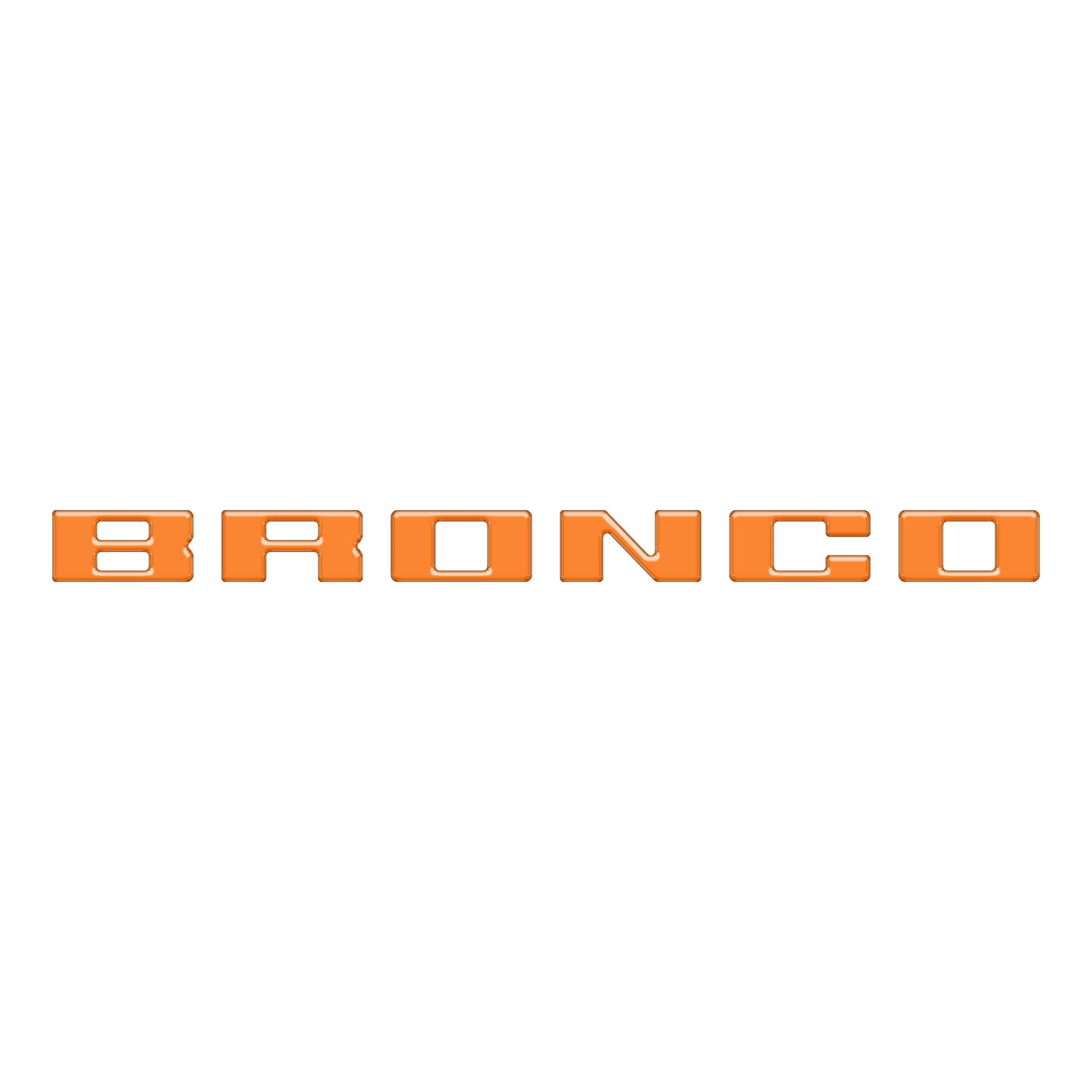 Slideout Tailgate Letter Inserts Fits 2021-2026 Ford Bronco