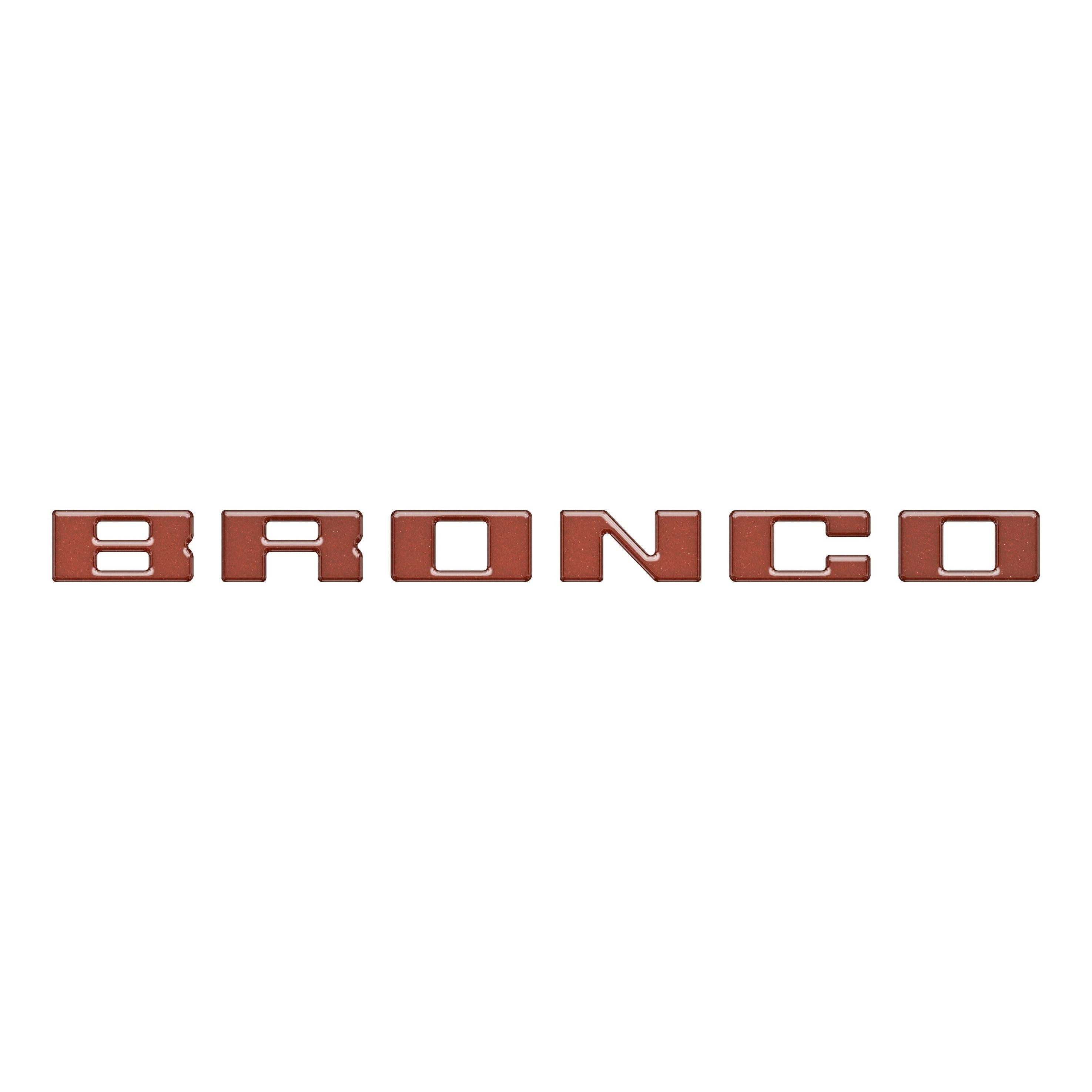 Slideout Tailgate Letter Inserts Fits 2021-2026 Ford Bronco