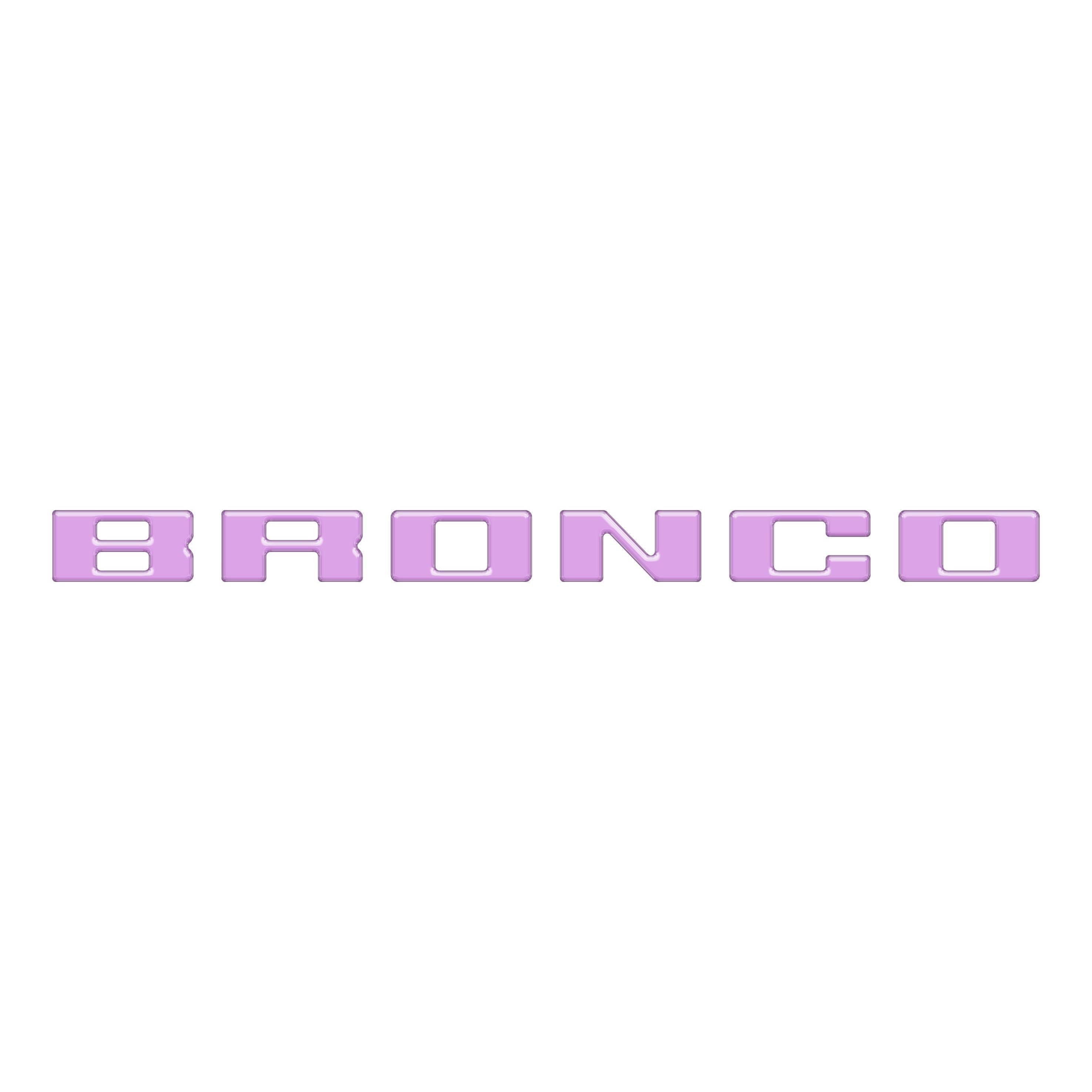 Slideout Tailgate Letter Inserts Fits 2021-2026 Ford Bronco