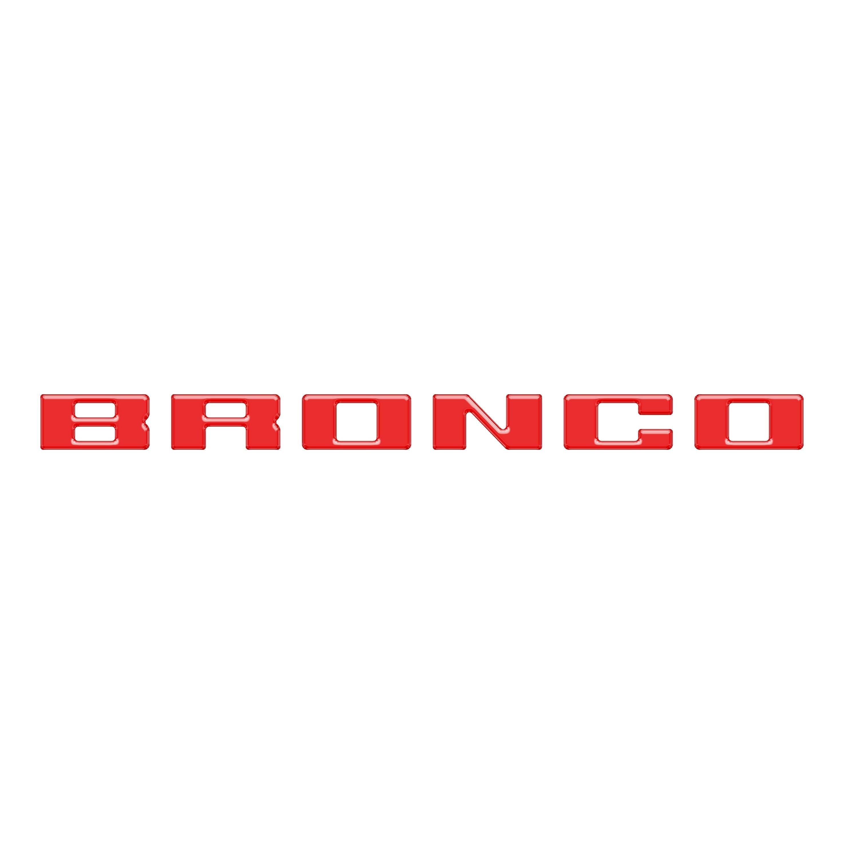 Slideout Tailgate Letter Inserts Fits 2021-2026 Ford Bronco