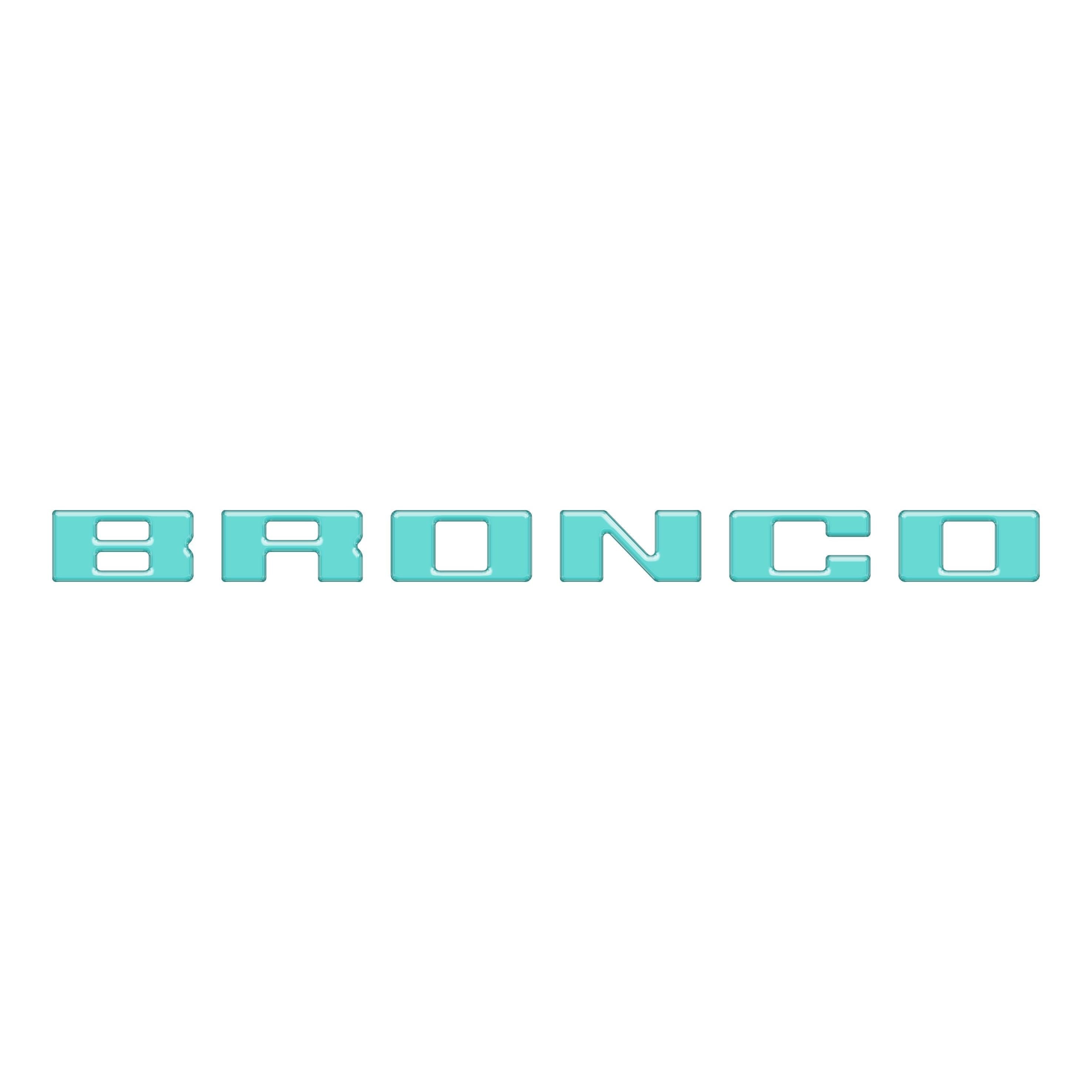 Slideout Tailgate Letter Inserts Fits 2021-2026 Ford Bronco