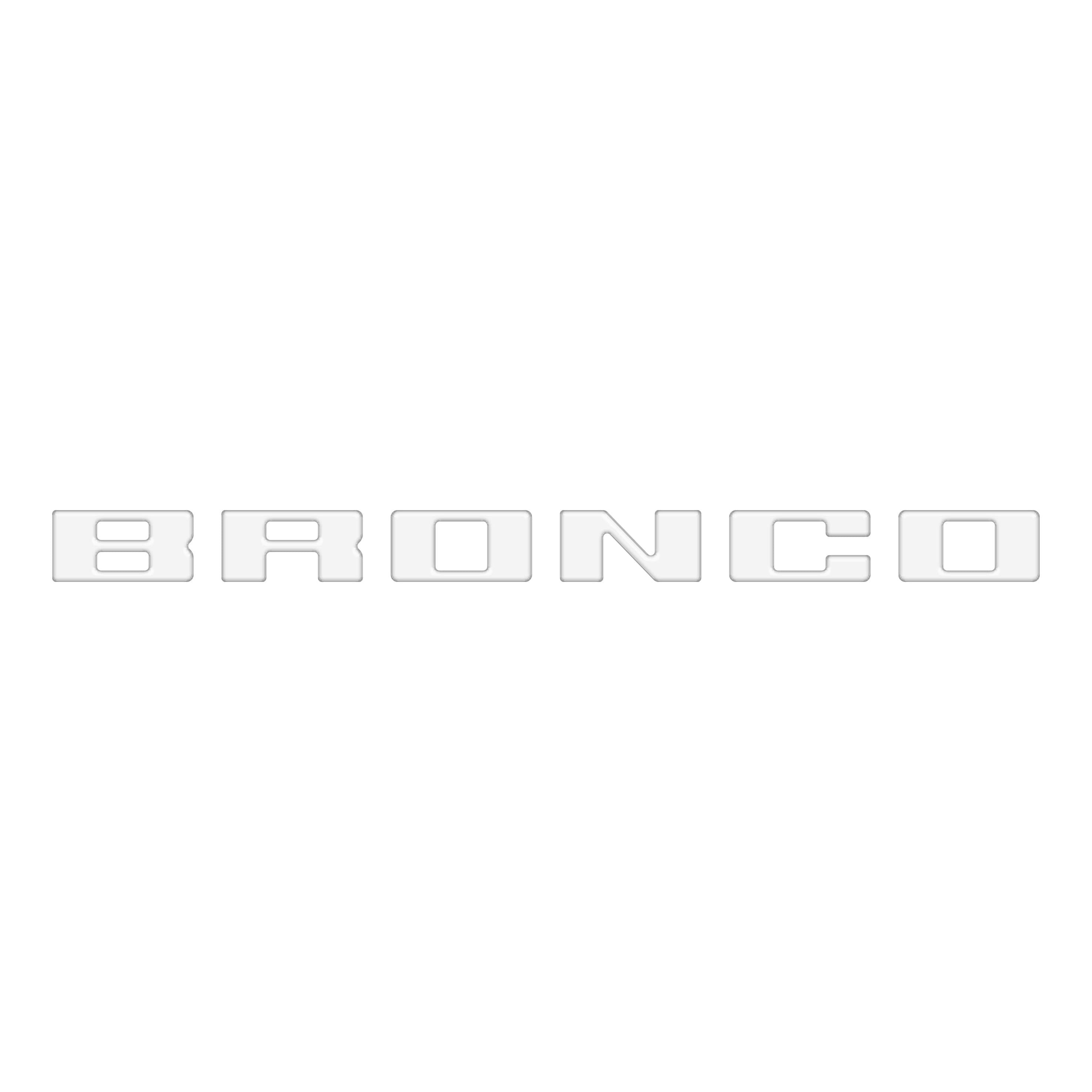Slideout Tailgate Letter Inserts Fits 2021-2026 Ford Bronco