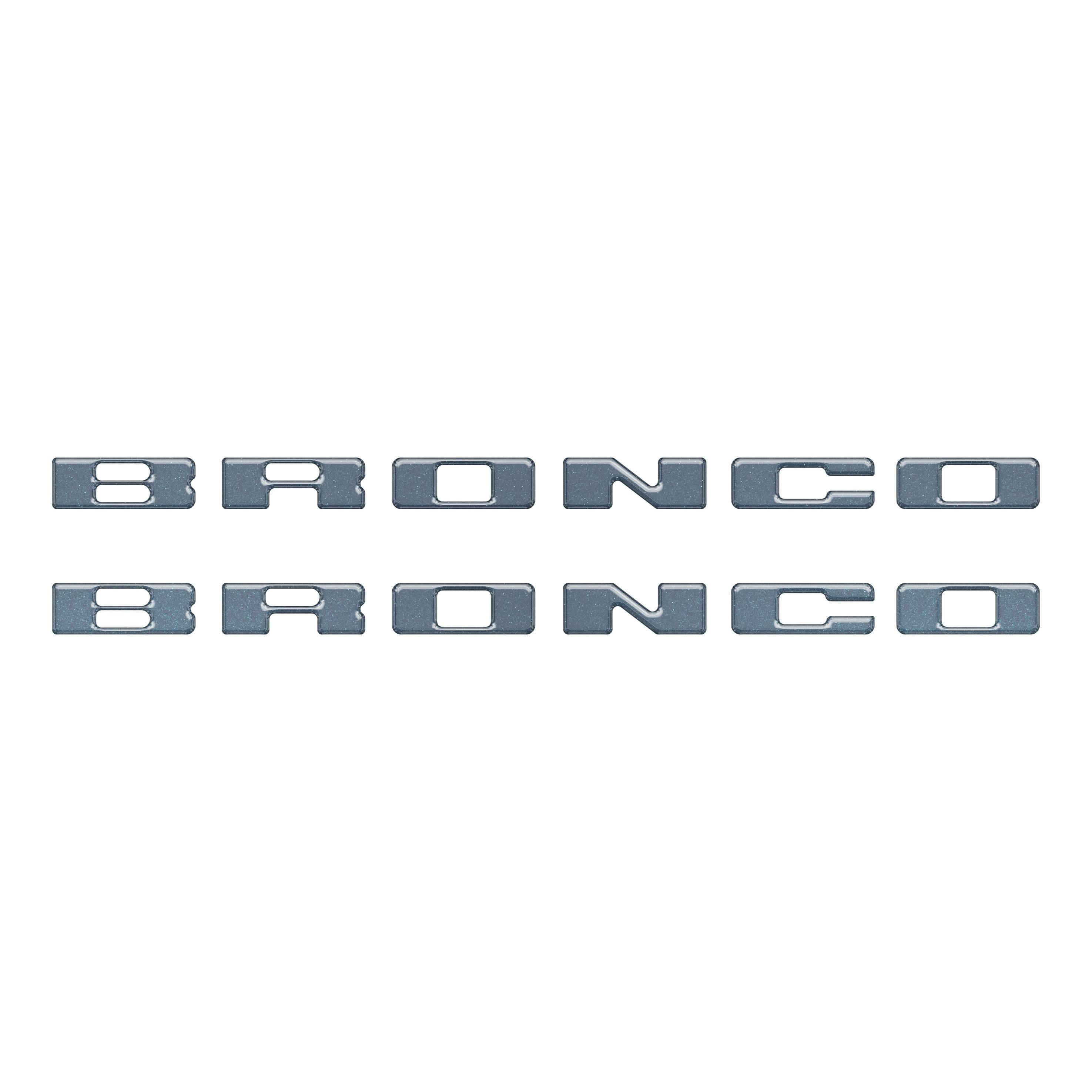 Rear Mudflap Letter Inserts Fits 2021-2026 Ford Bronco Sport