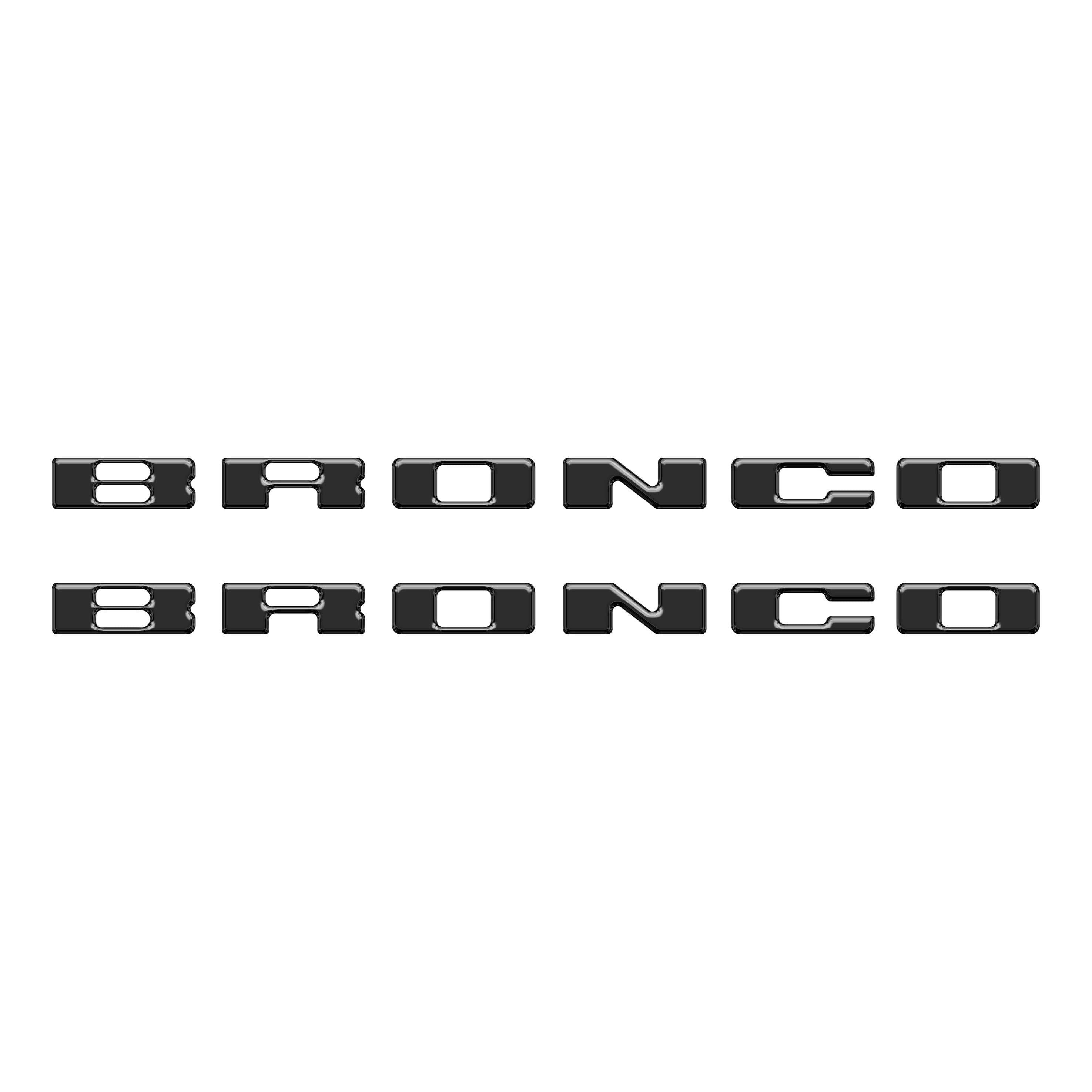 Rear Mudflap Letter Inserts Fits 2021-2026 Ford Bronco Sport