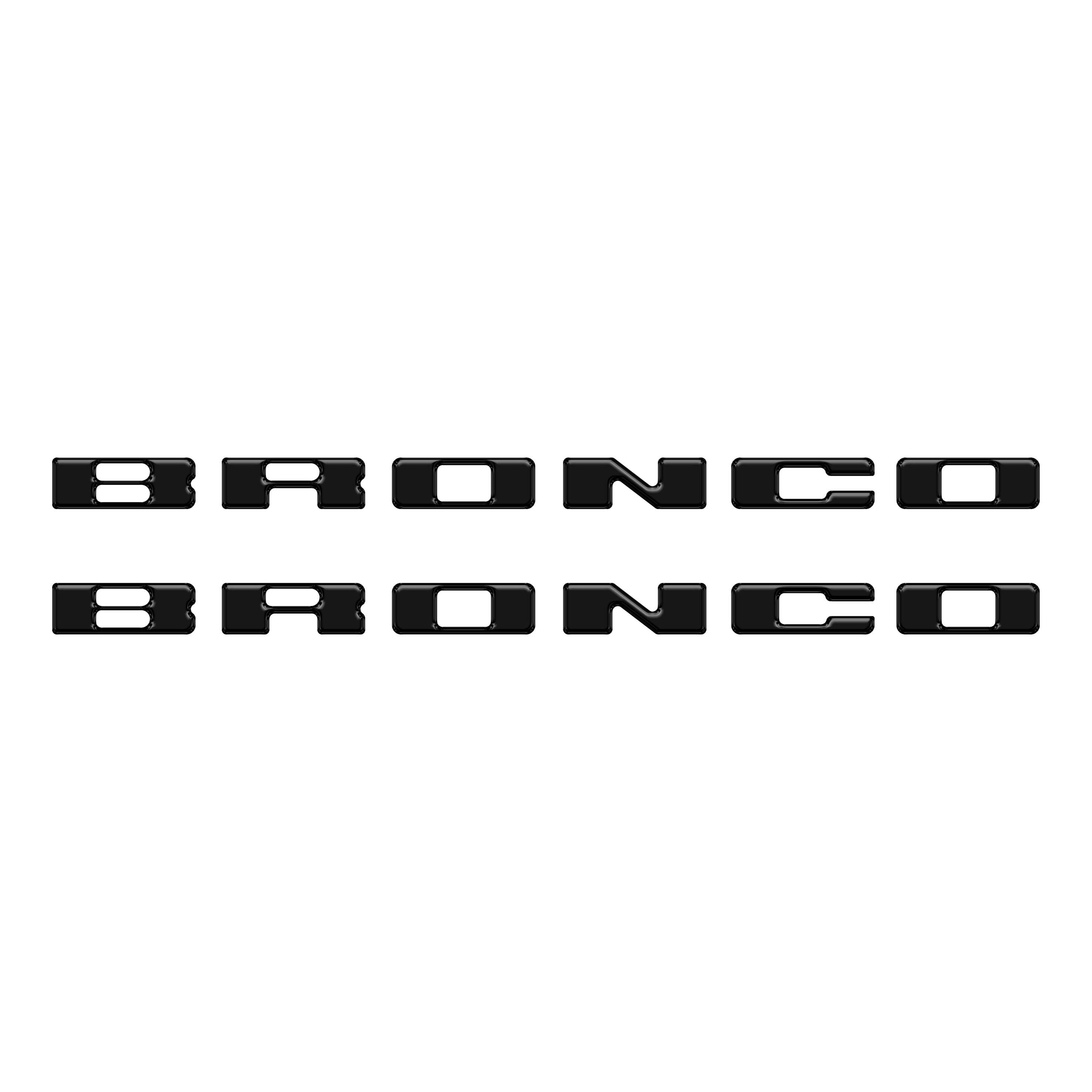 Rear Mudflap Letter Inserts Fits 2021-2026 Ford Bronco Sport