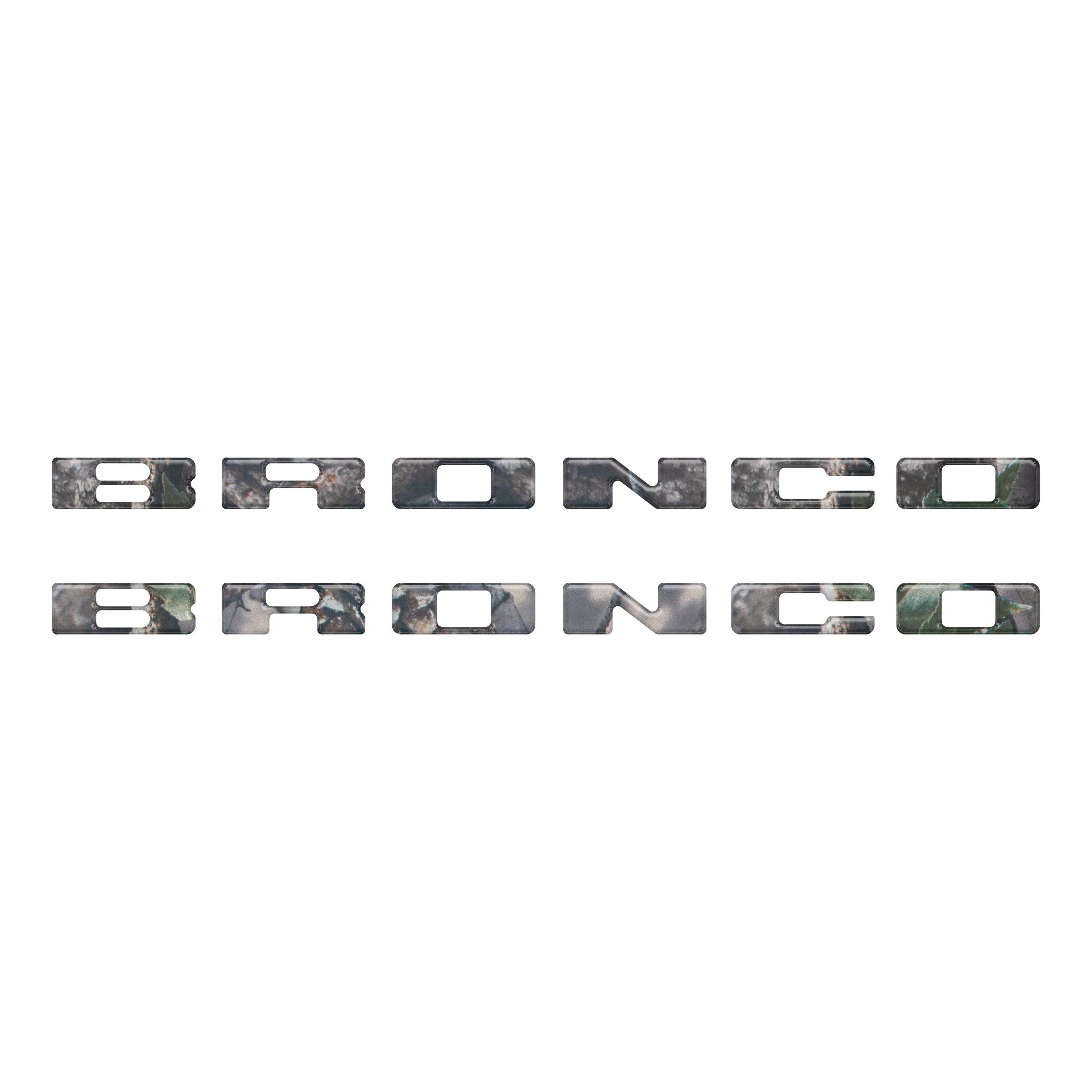 Rear Mudflap Letter Inserts Fits 2021-2026 Ford Bronco Sport