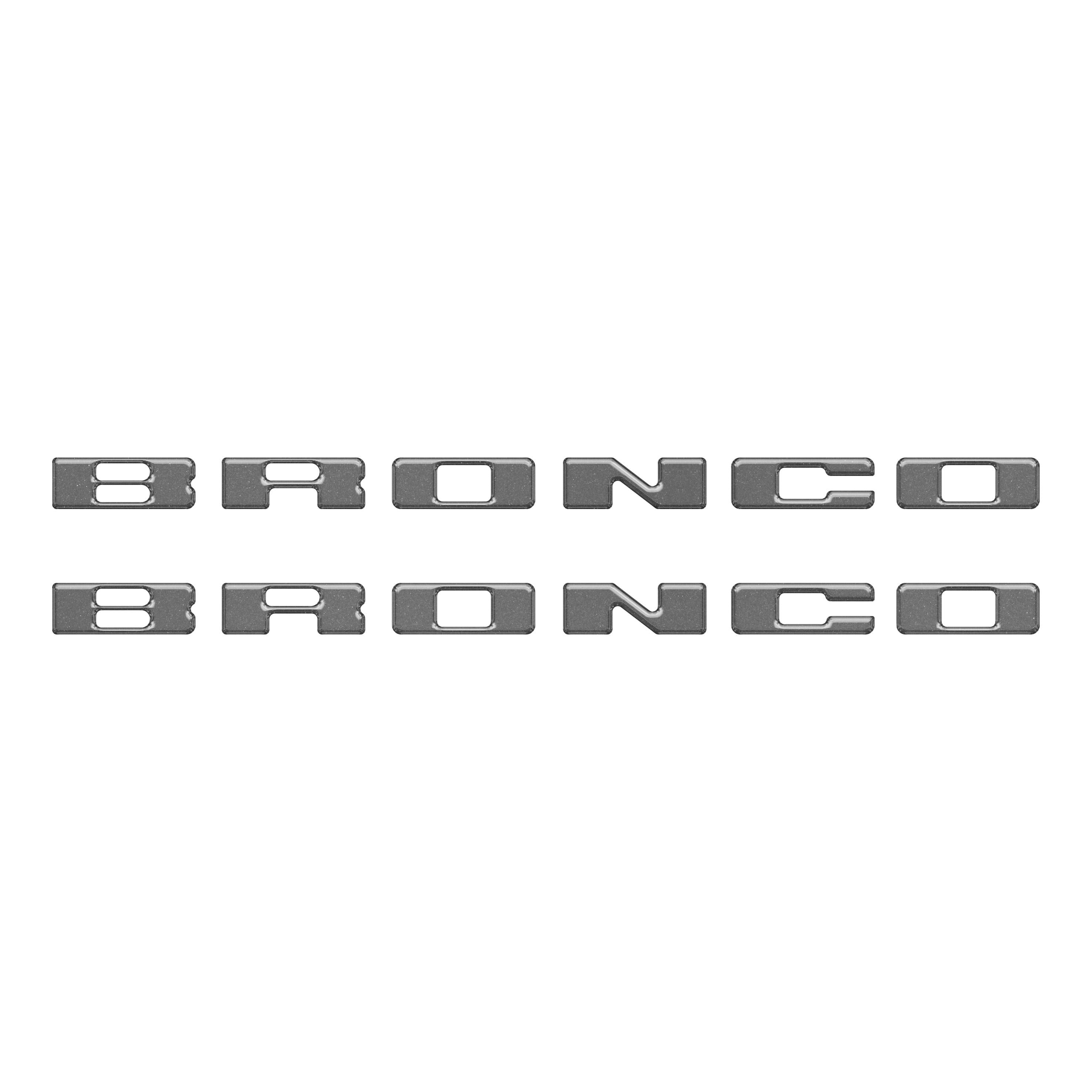 Rear Mudflap Letter Inserts Fits 2021-2026 Ford Bronco Sport