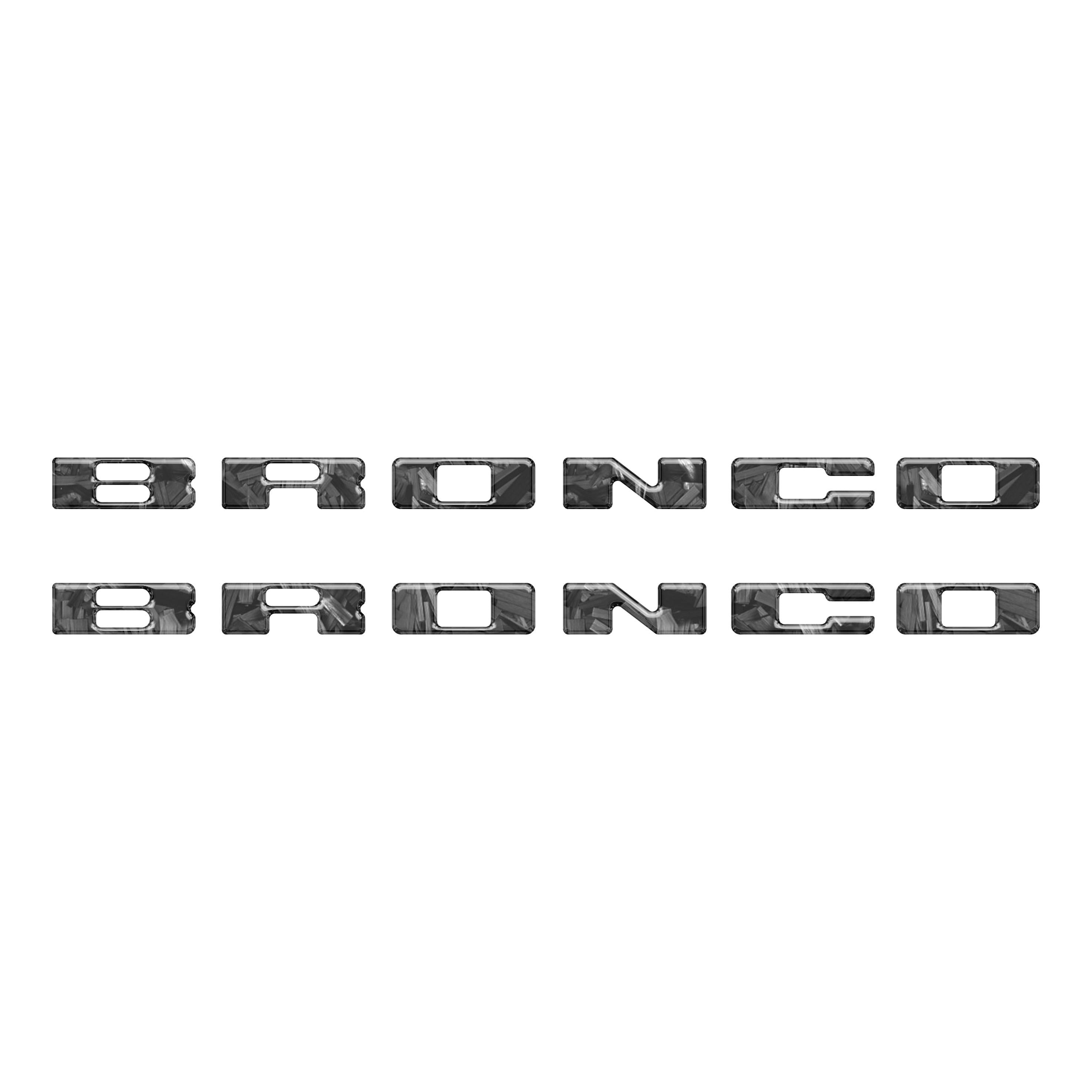 Rear Mudflap Letter Inserts Fits 2021-2026 Ford Bronco Sport