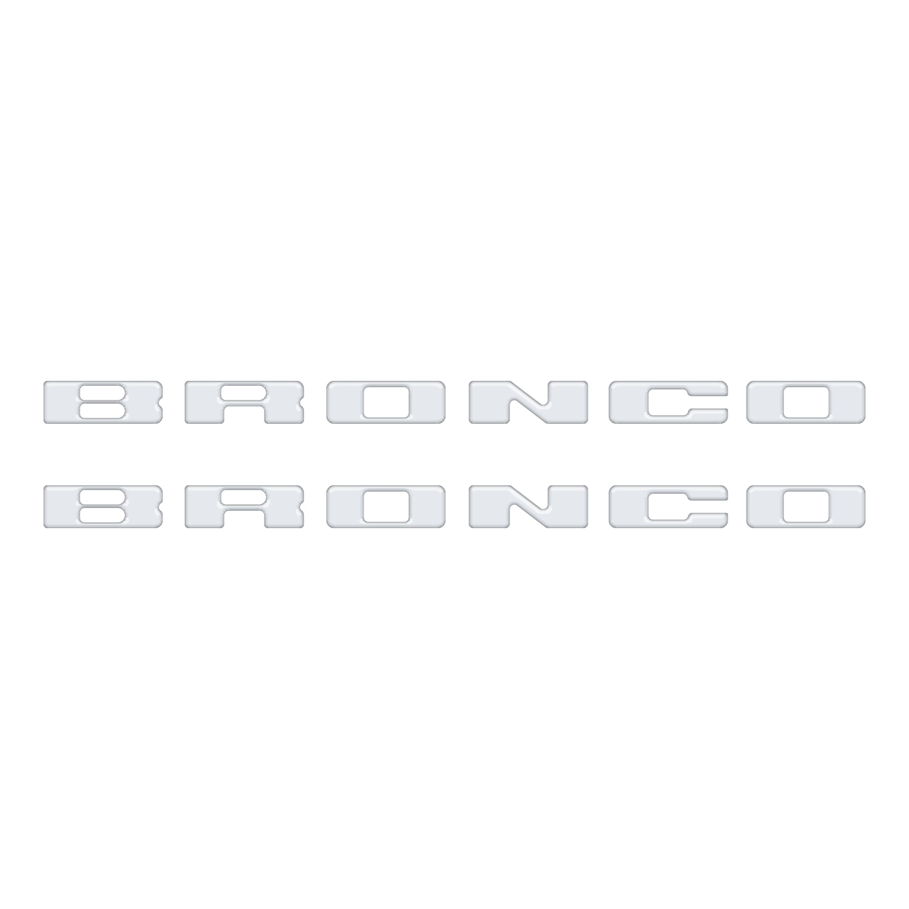 Rear Mudflap Letter Inserts Fits 2021-2026 Ford Bronco Sport