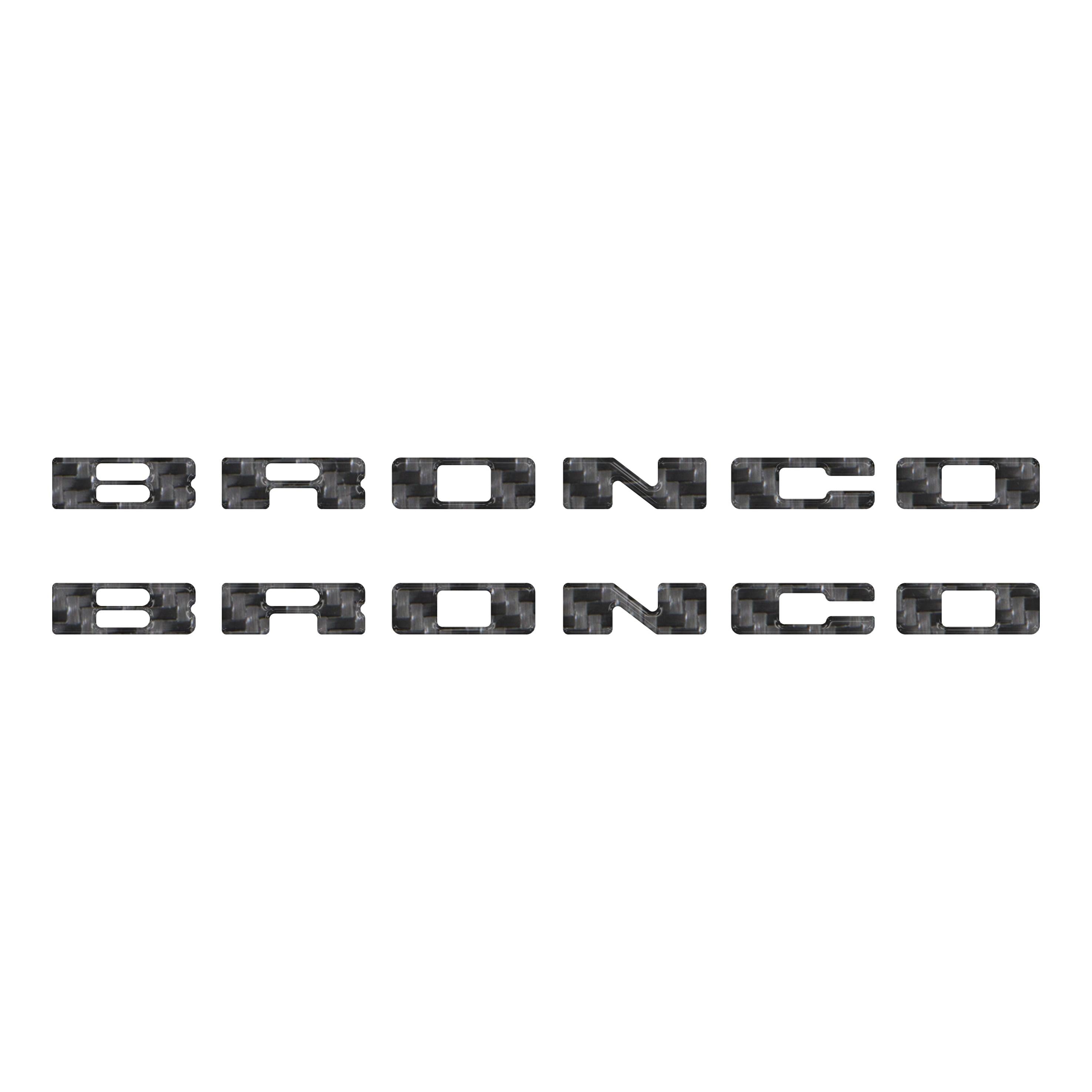 Rear Mudflap Letter Inserts Fits 2021-2026 Ford Bronco Sport