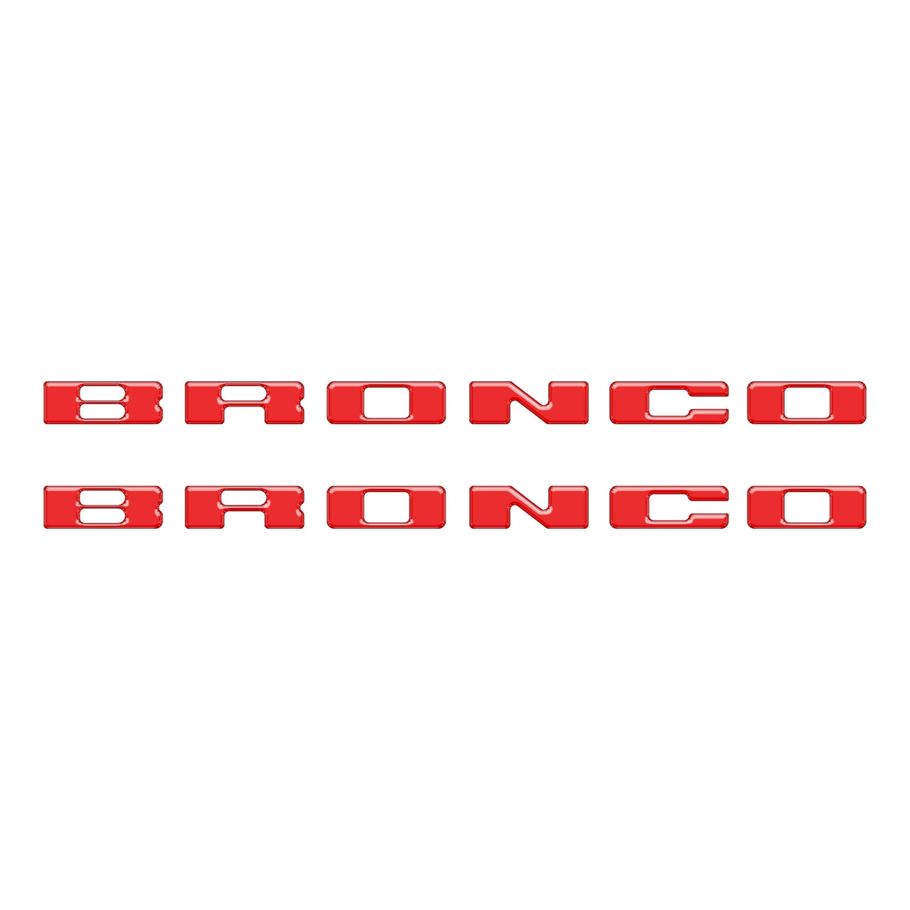 Rear Mudflap Letter Inserts Fits 2021-2026 Ford Bronco Sport
