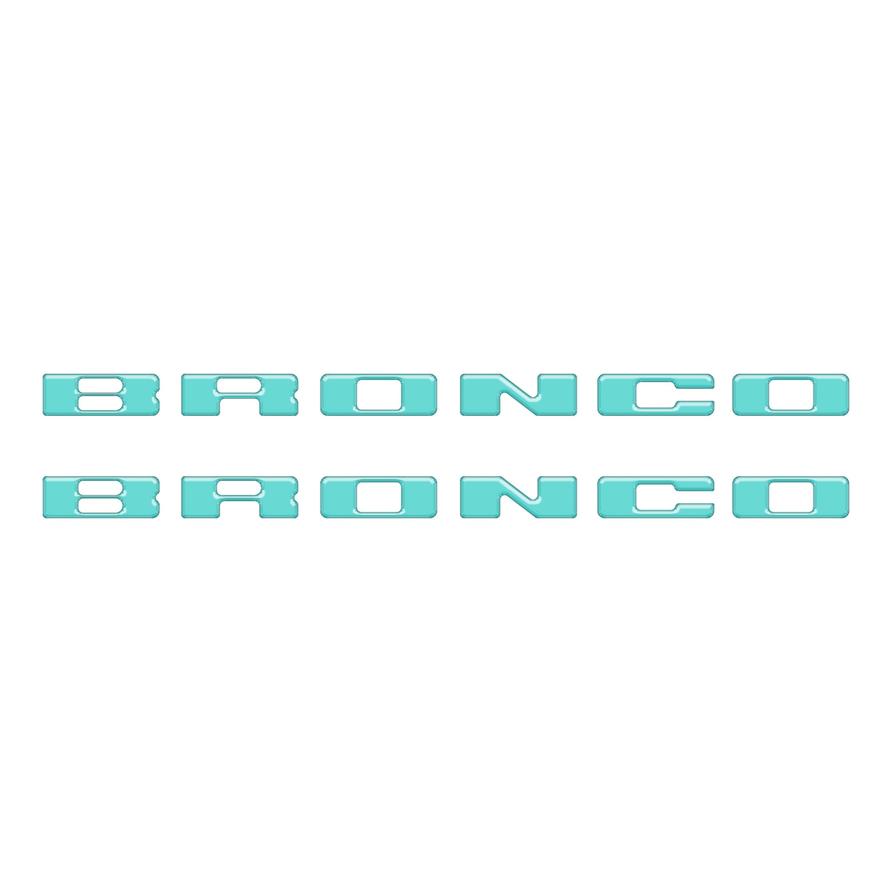 Rear Mudflap Letter Inserts Fits 2021-2026 Ford Bronco Sport