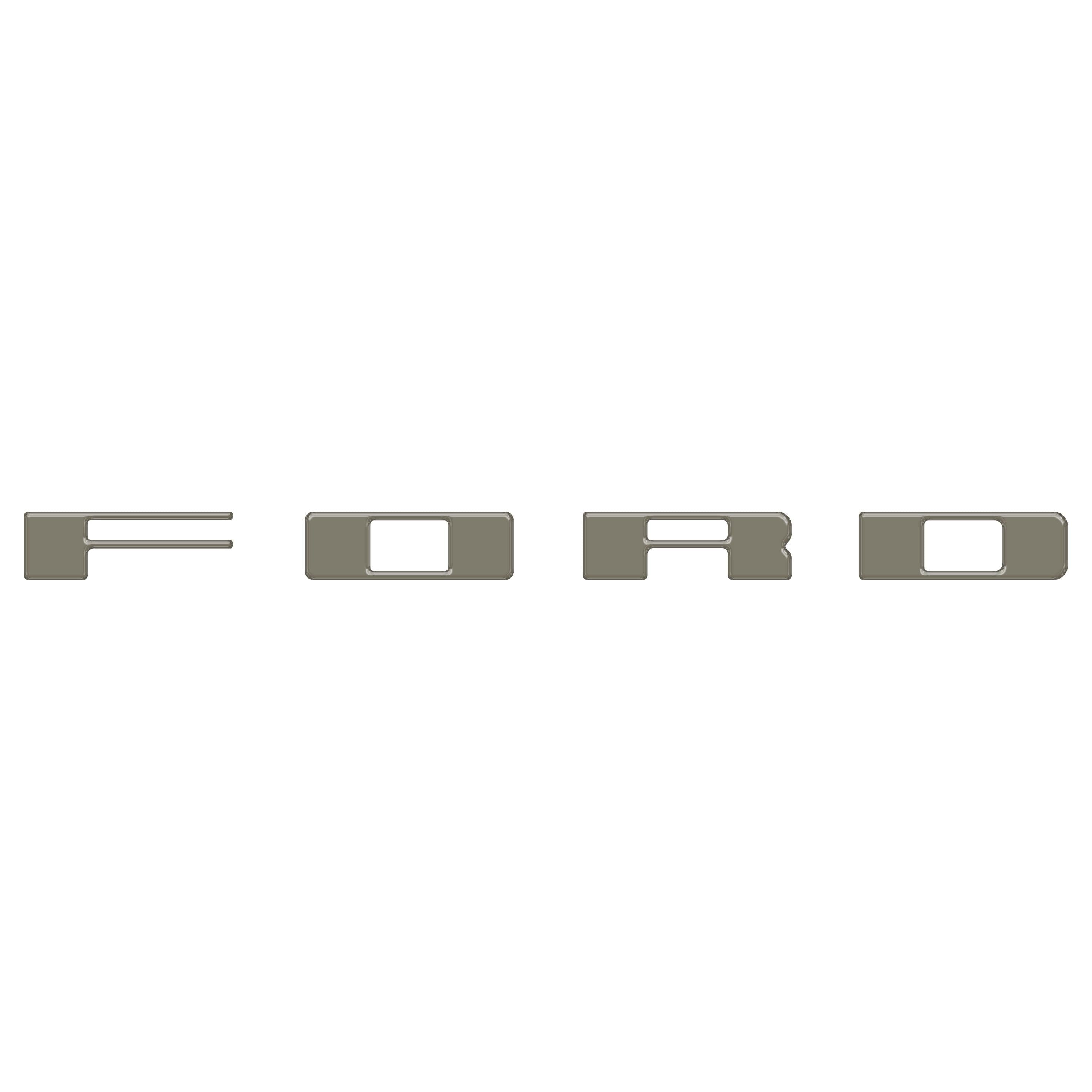 Bronco Heritage Grille Letter Overlays Fits 2023-2026 Ford Bronco