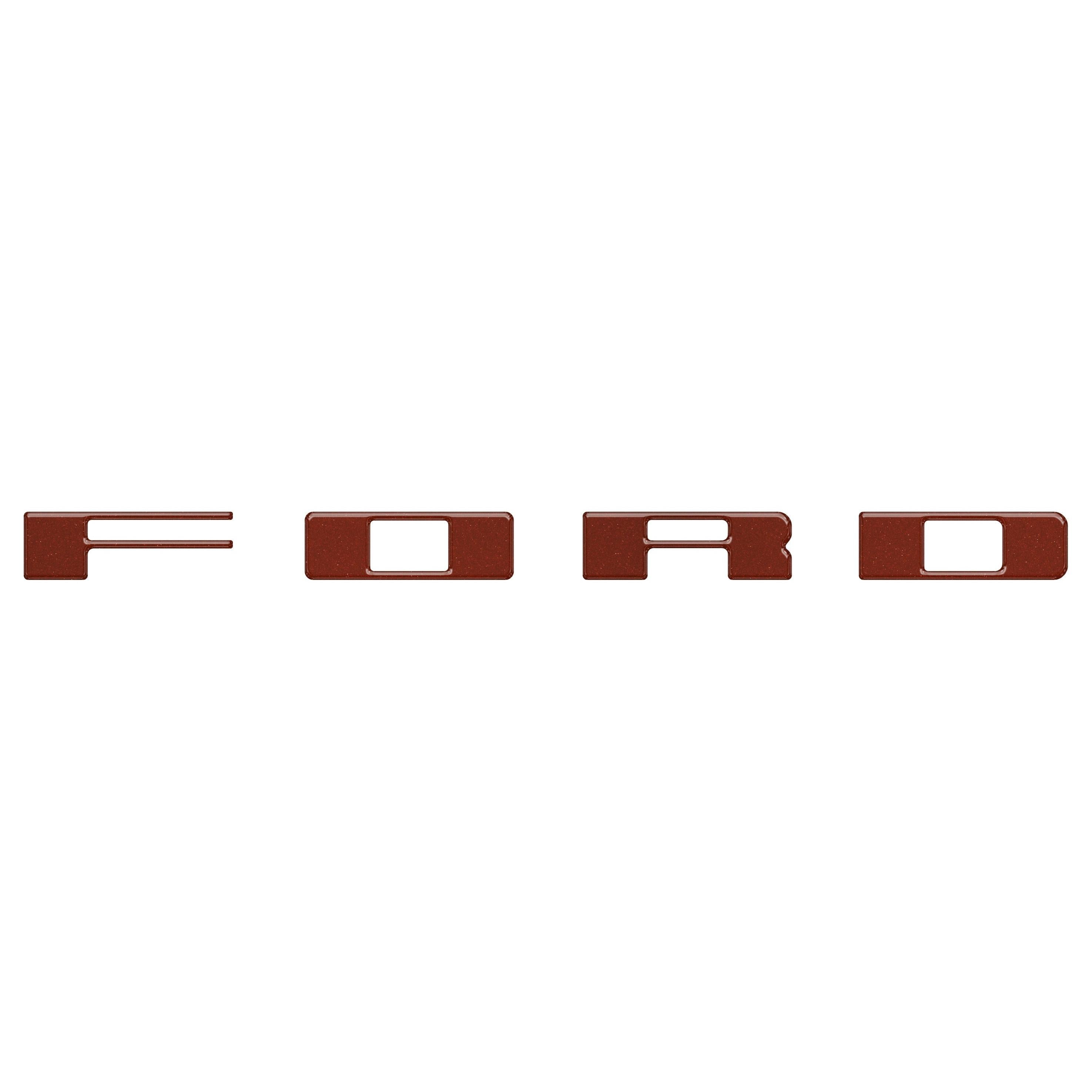 Bronco Heritage Grille Letter Overlays Fits 2023-2026 Ford Bronco